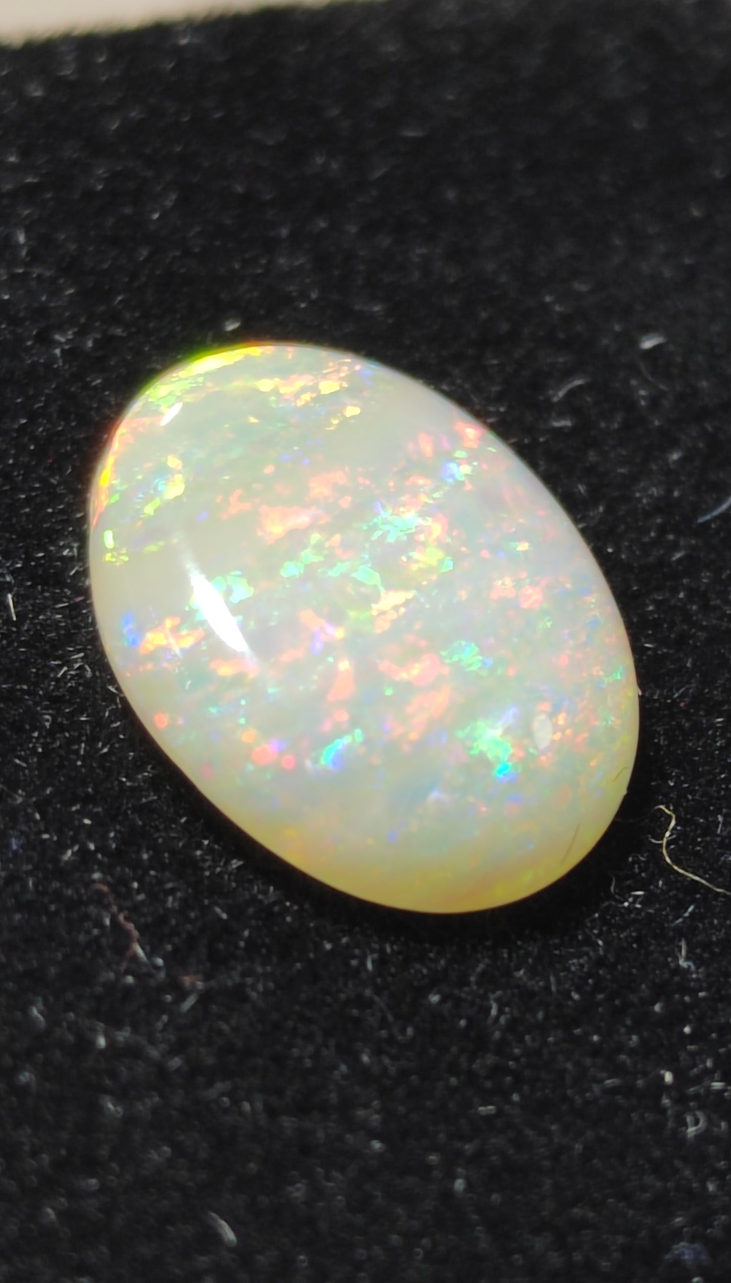 'Fiore' 3.08ct Solid Australian semi-crystal opal Coober Pedy 13.1x9.8x3.9mm