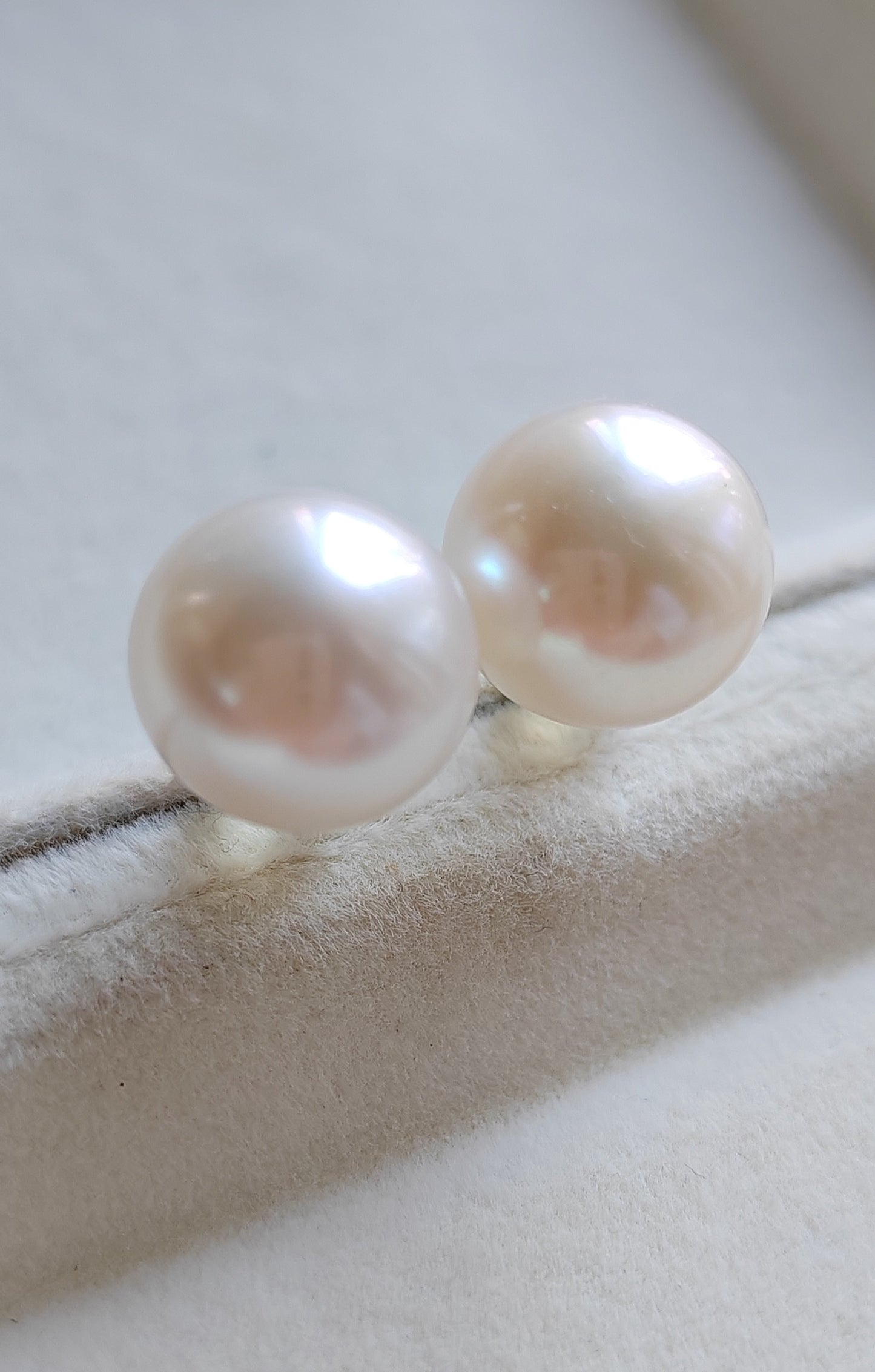 14ct gold earrings studs genuine freshwater pearls 11mm