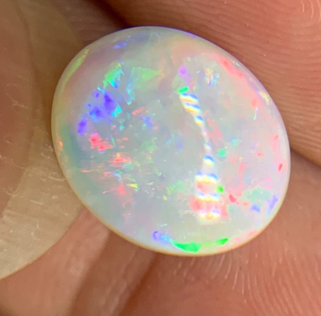 'Blossom' 1.935ct Solid Australian Crystal opal 11.0×9.1×3.0mm