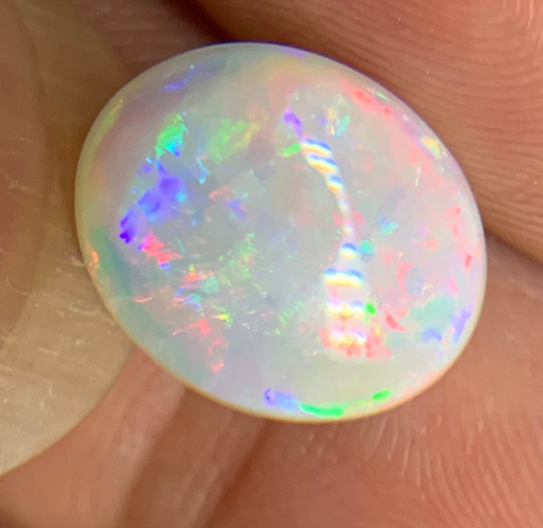 'Blossom' 1.935ct Solid Australian Crystal opal 11.0×9.1×3.0mm