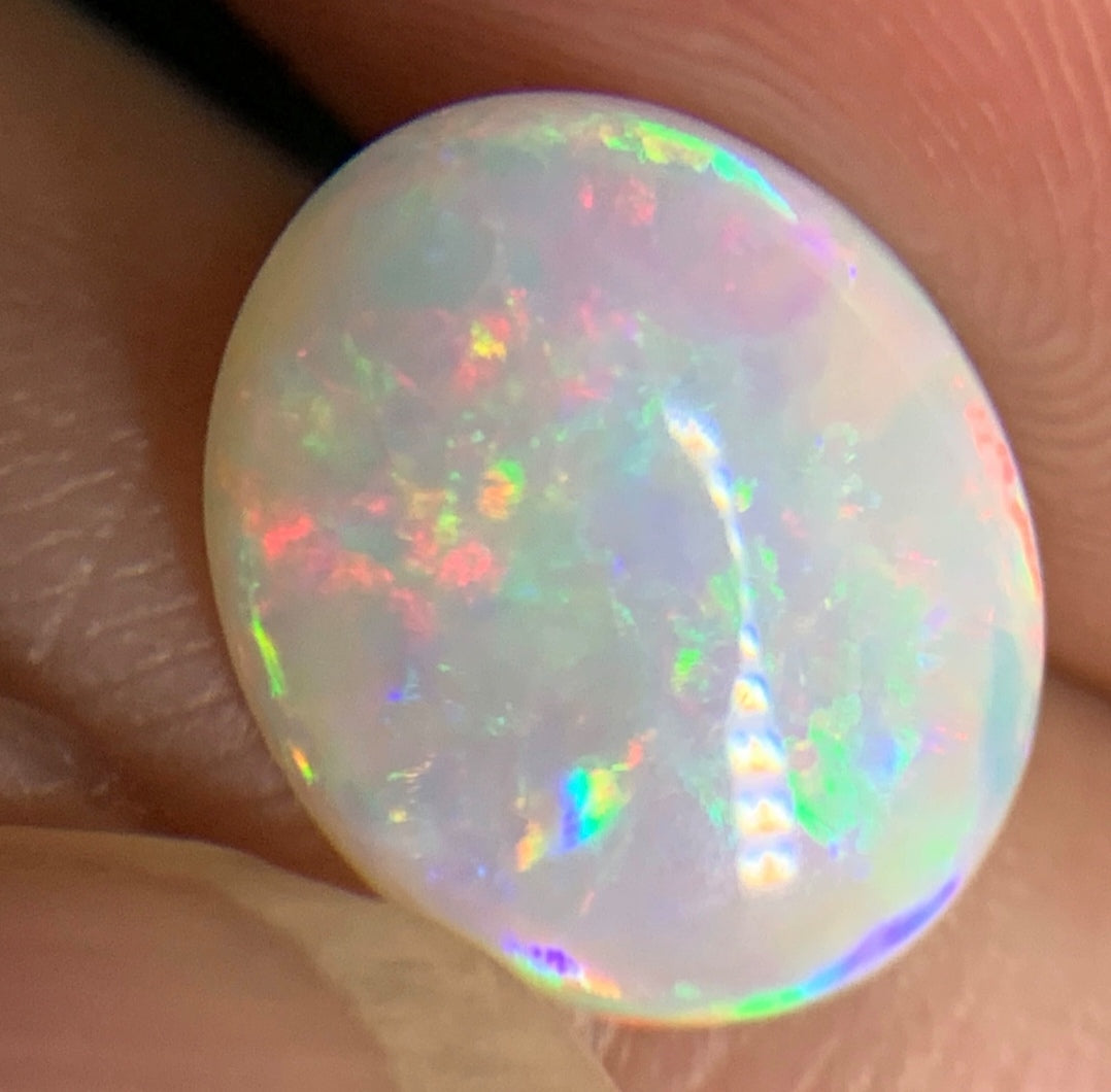 'Blossom' 1.935ct Solid Australian Crystal opal 11.0×9.1×3.0mm