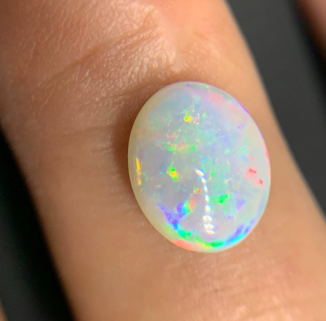 'Blossom' 1.935ct Solid Australian Crystal opal 11.0×9.1×3.0mm