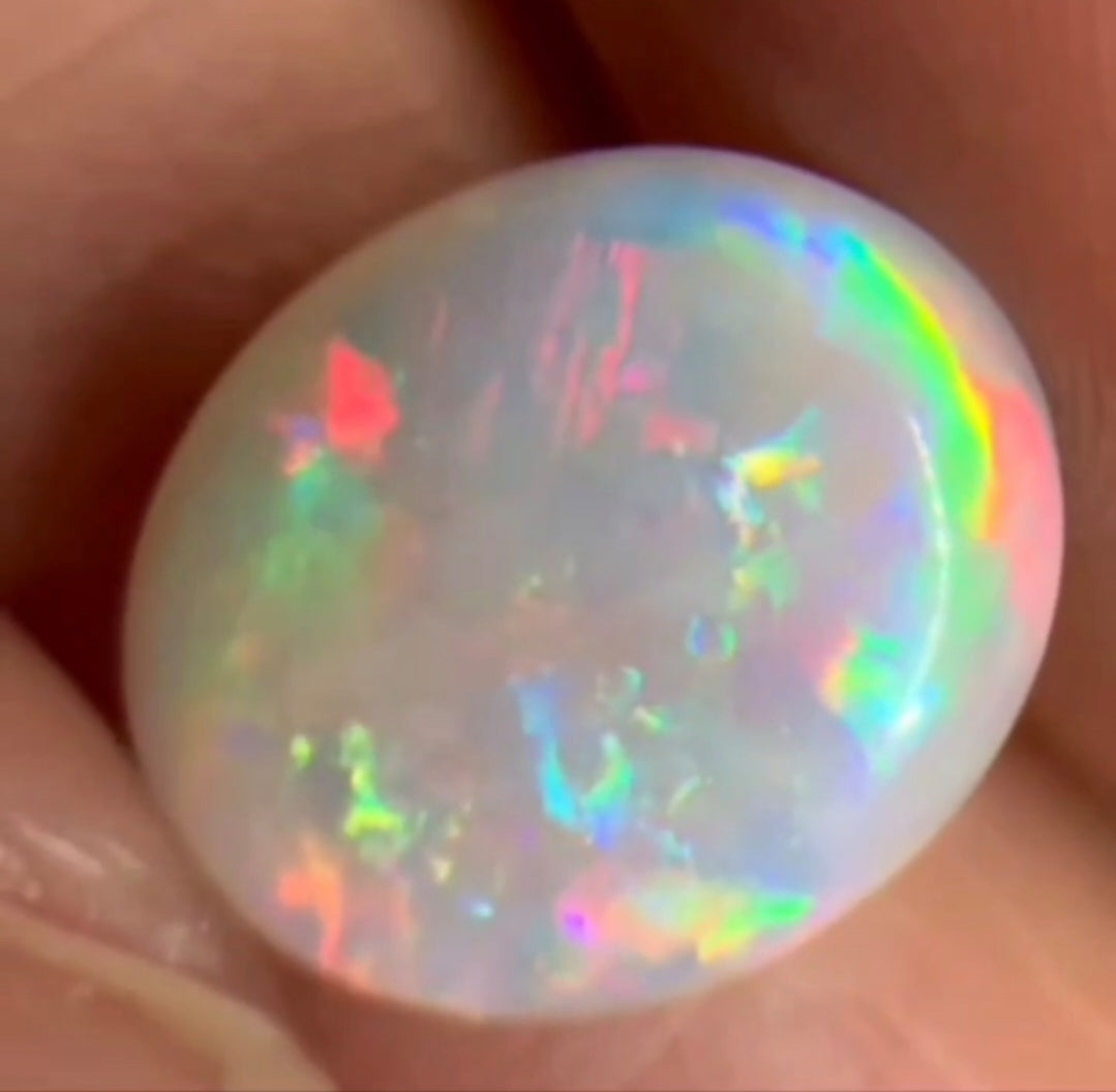 'Blossom' 1.935ct Solid Australian Crystal opal 11.0×9.1×3.0mm