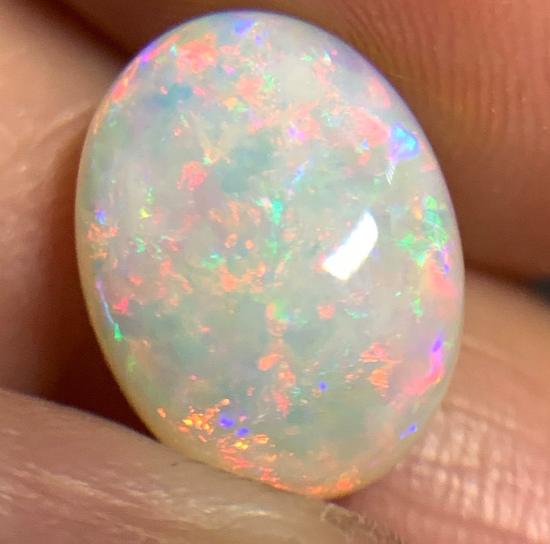 2.8ct natural Solid Australian semi-crystal opal 11.9×8.9×4.1mm