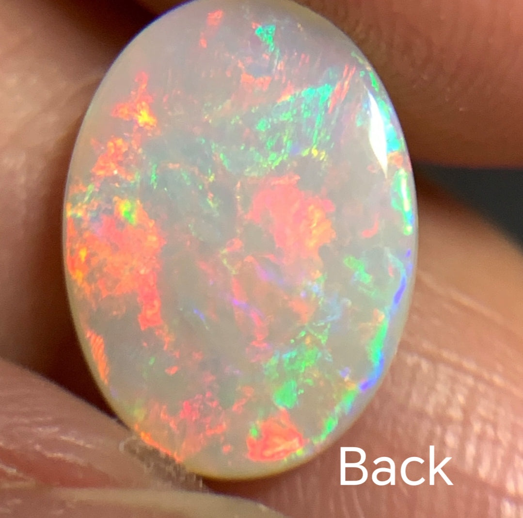 2.8ct natural Solid Australian semi-crystal opal 11.9×8.9×4.1mm