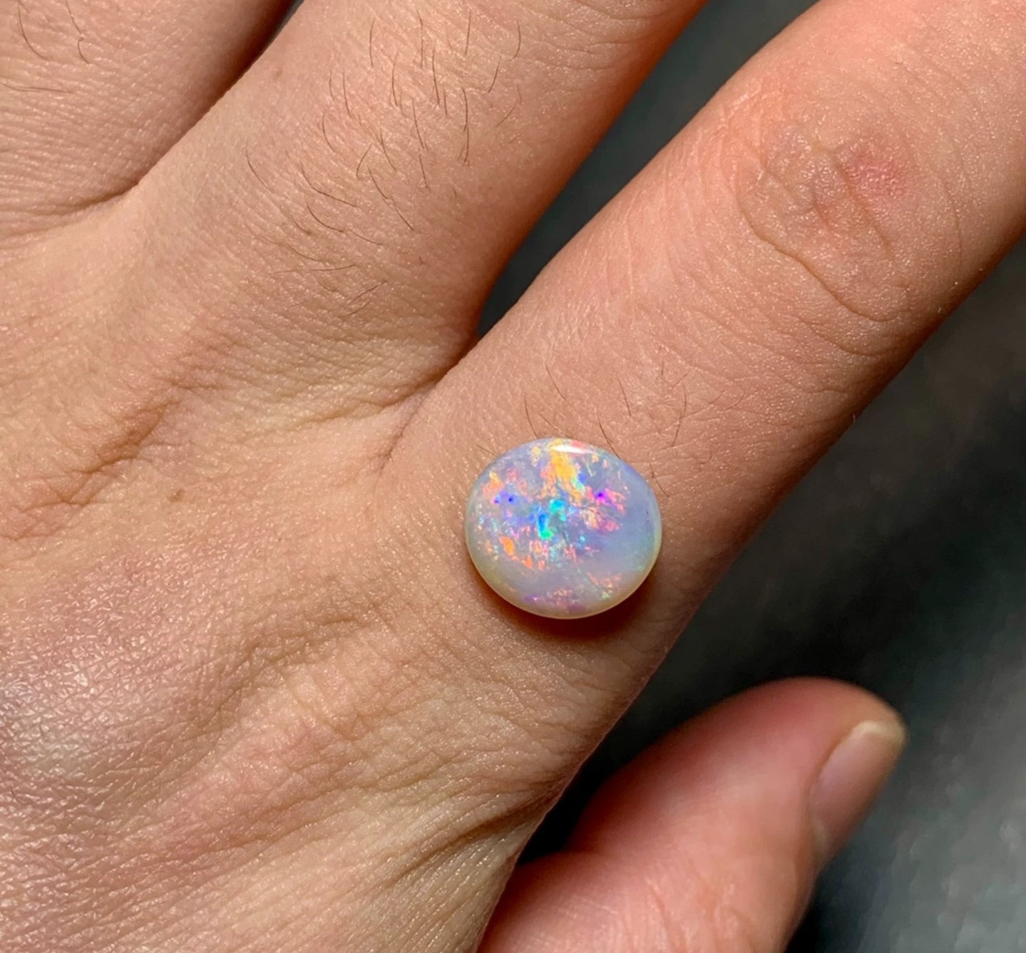 'Moon flowers' 2.14ct Solid Australian Crystal opal 11x10.8x3.2mm