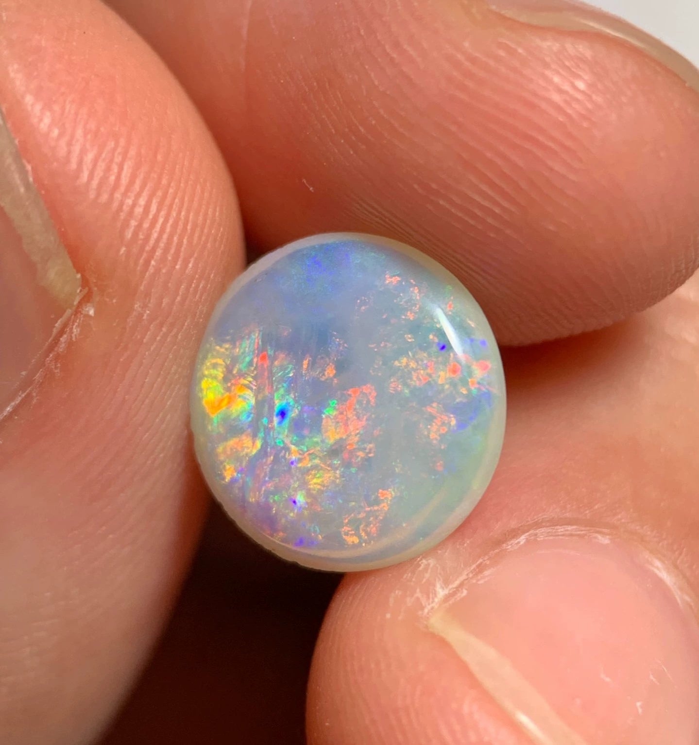 'Moon flowers' 2.14ct Solid Australian Crystal opal 11x10.8x3.2mm