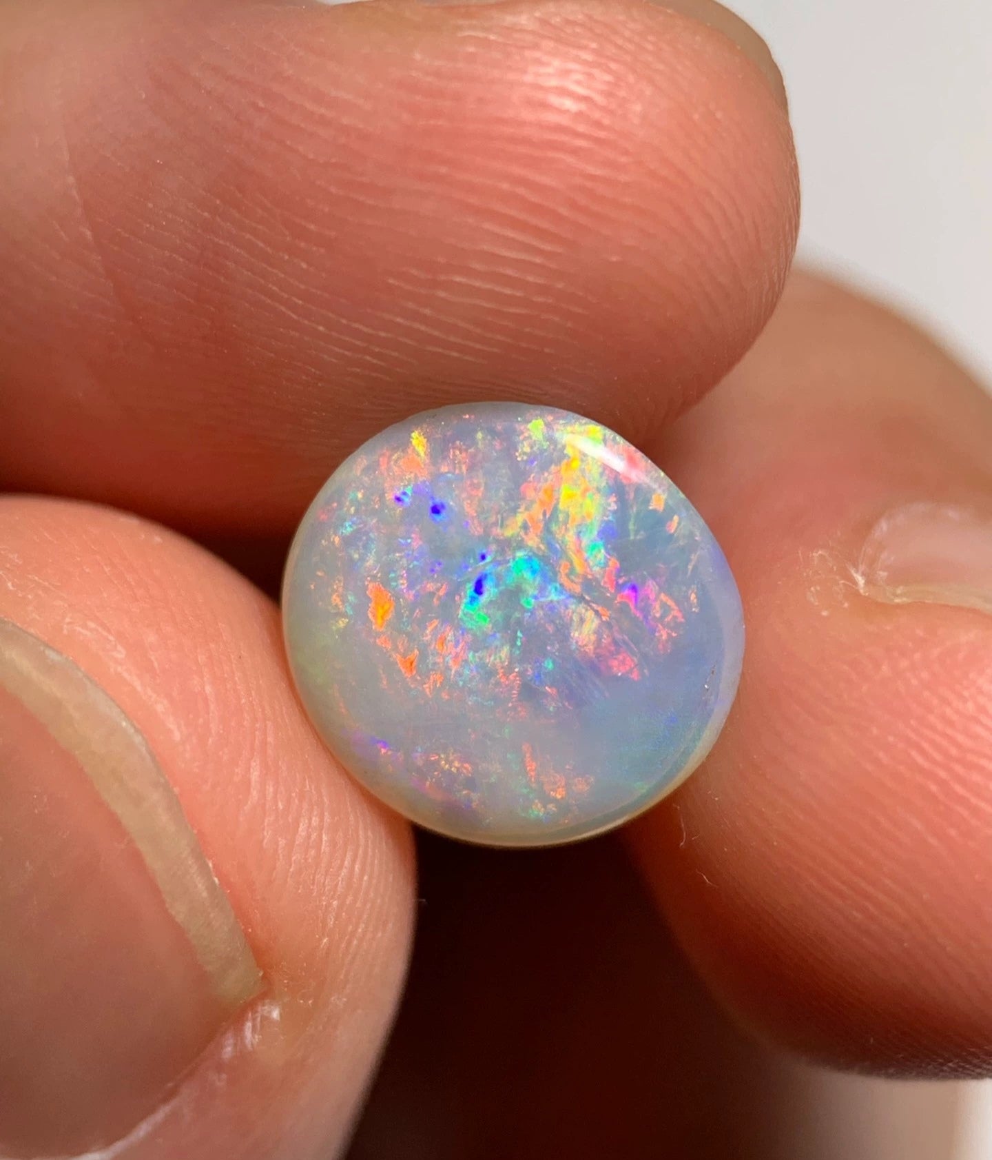 'Moon flowers' 2.14ct Solid Australian Crystal opal 11x10.8x3.2mm