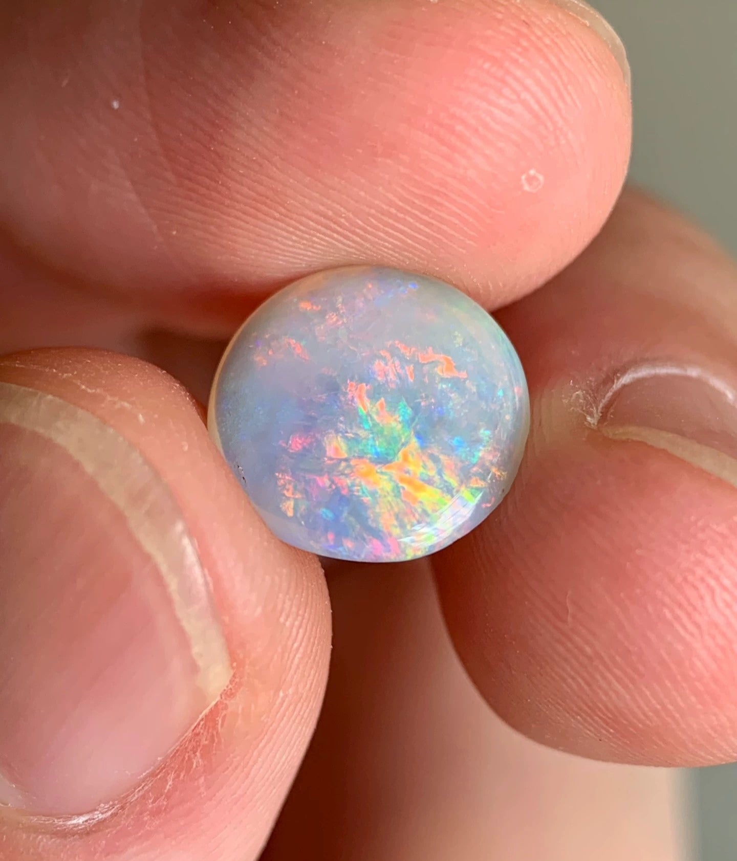 'Moon flowers' 2.14ct Solid Australian Crystal opal 11x10.8x3.2mm