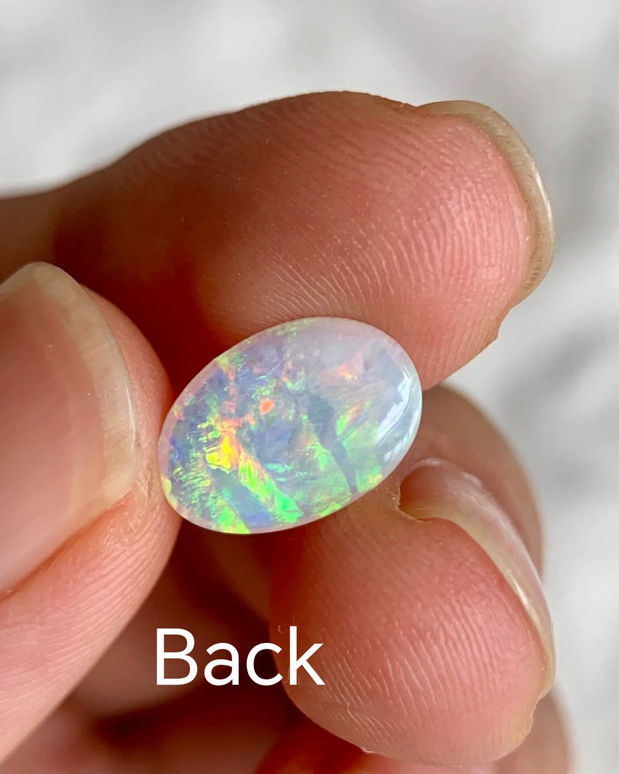 1.65ct Natural Solid Australian Crystal opal 12x8.3x3mm