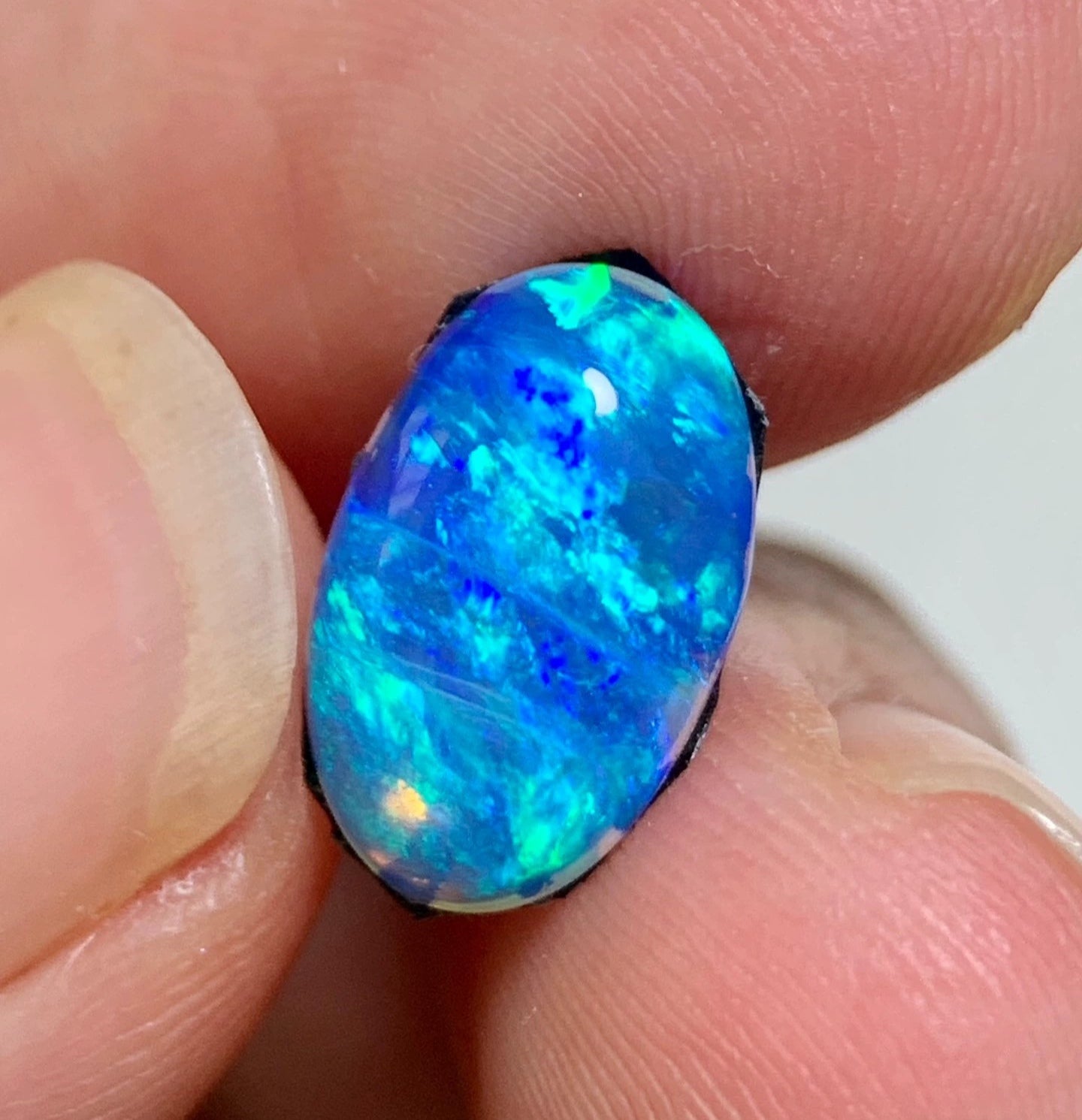 'Ice Cave' 1.81ct Natural Solid Australian Crystal opal 12×7.6×3.6mm