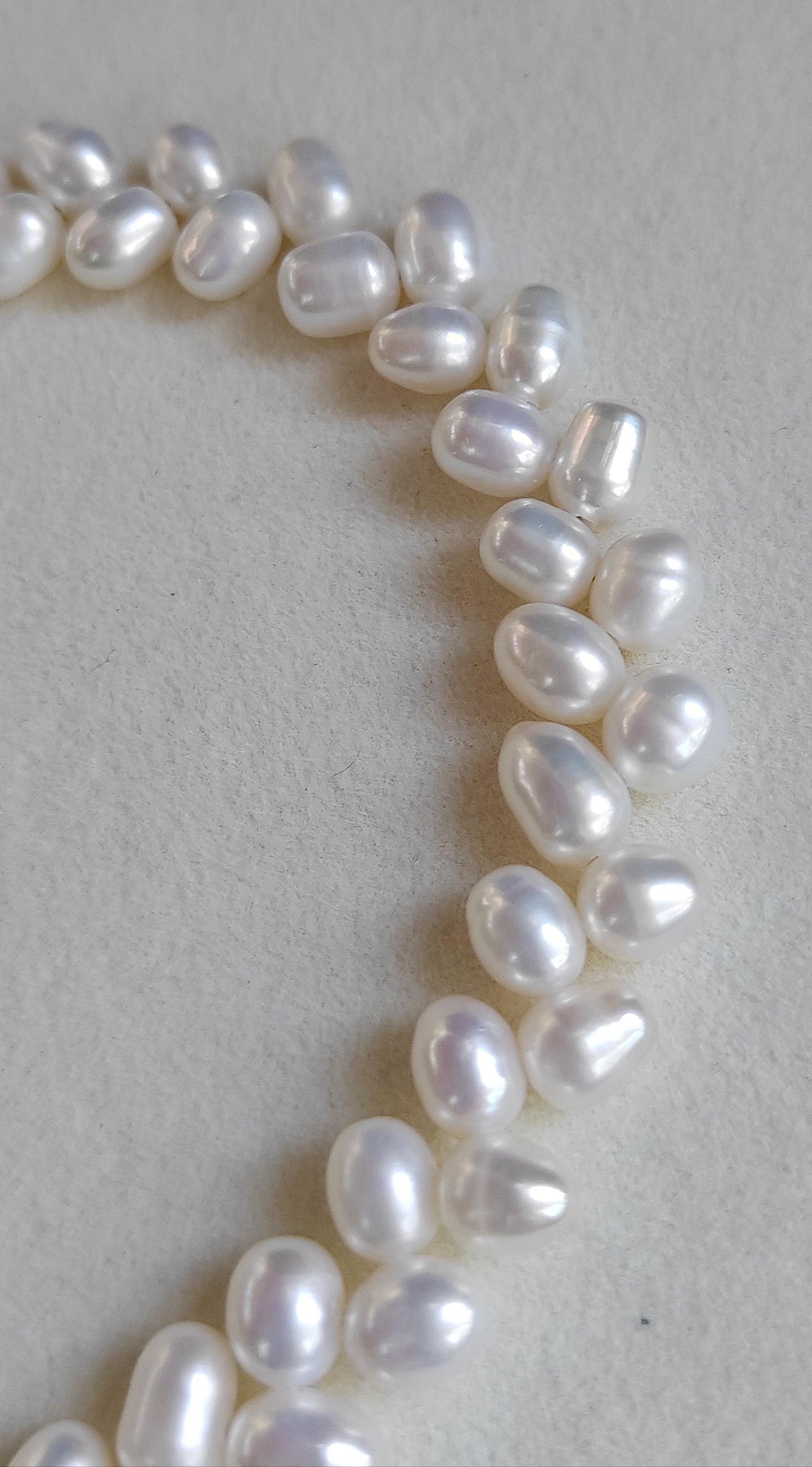 4.6-5.1mm Genuine freshwater pearls 'Épis de blé' necklace
