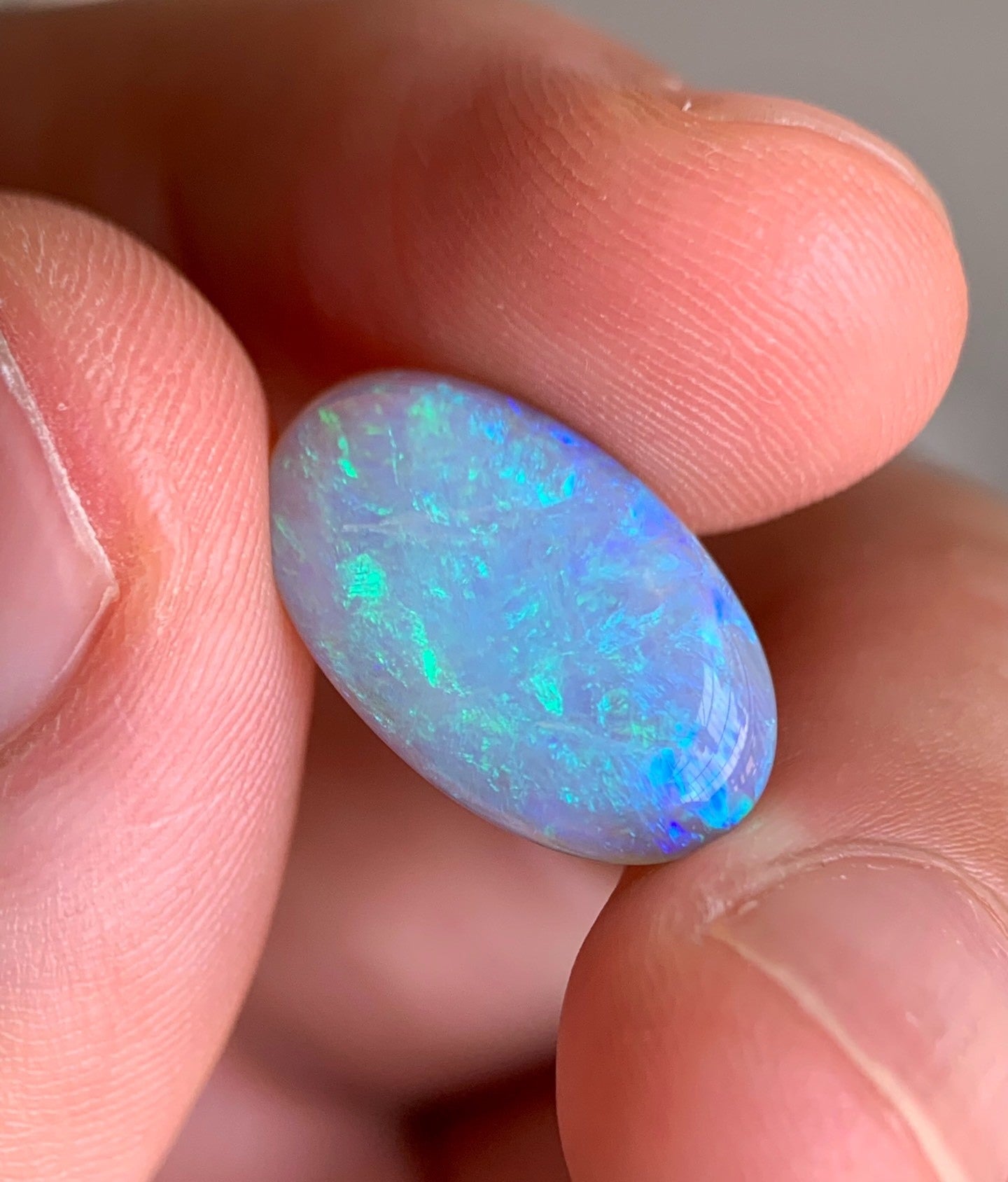'The deep sea' 5.14ct Natural Solid Australian dark crystal opal 17x10.1x5.2mm