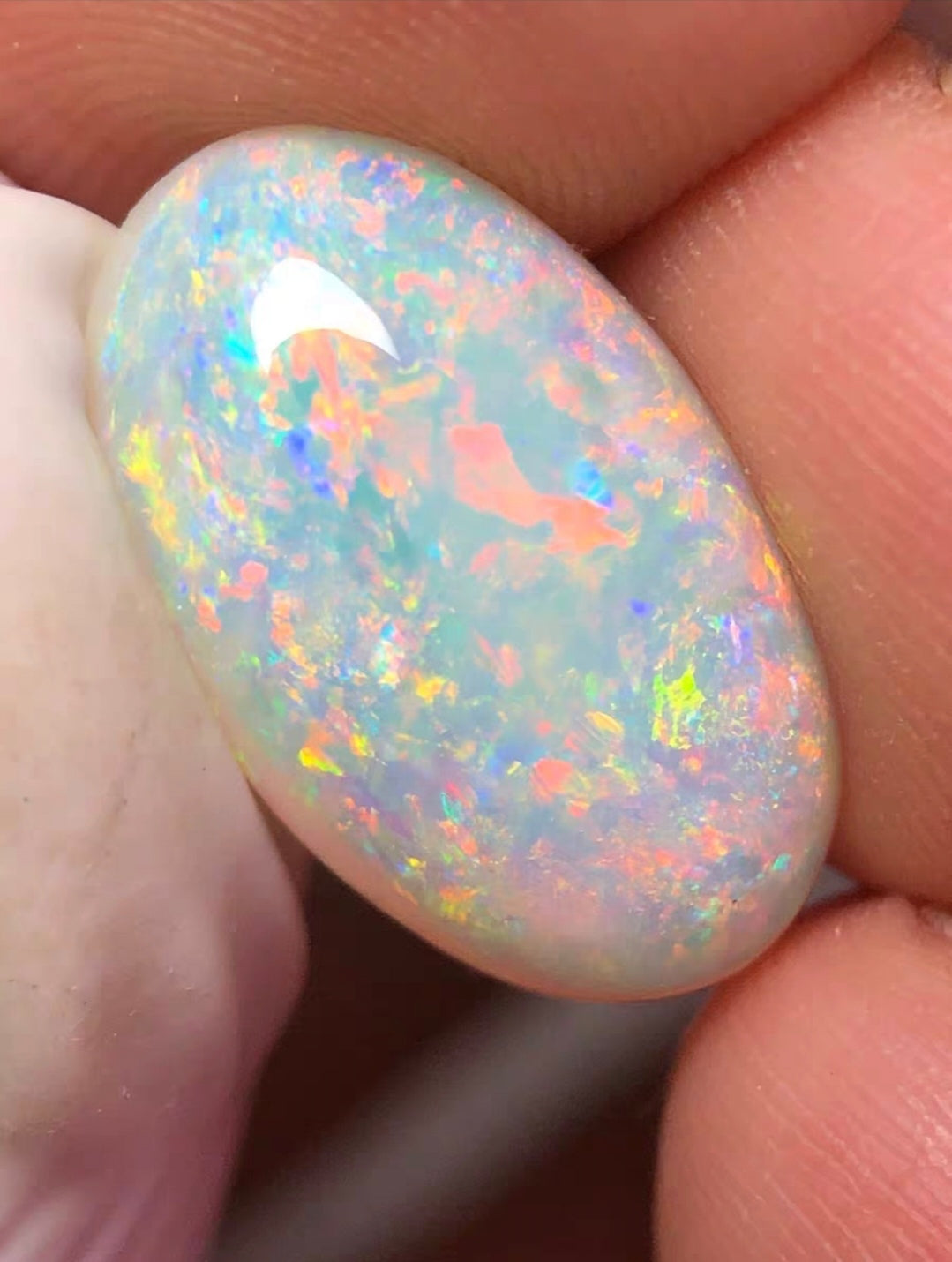 'Pleasure Blossom' 4ct Natural Solid Australian Crystal opal 15.3x9.3x4.8mm