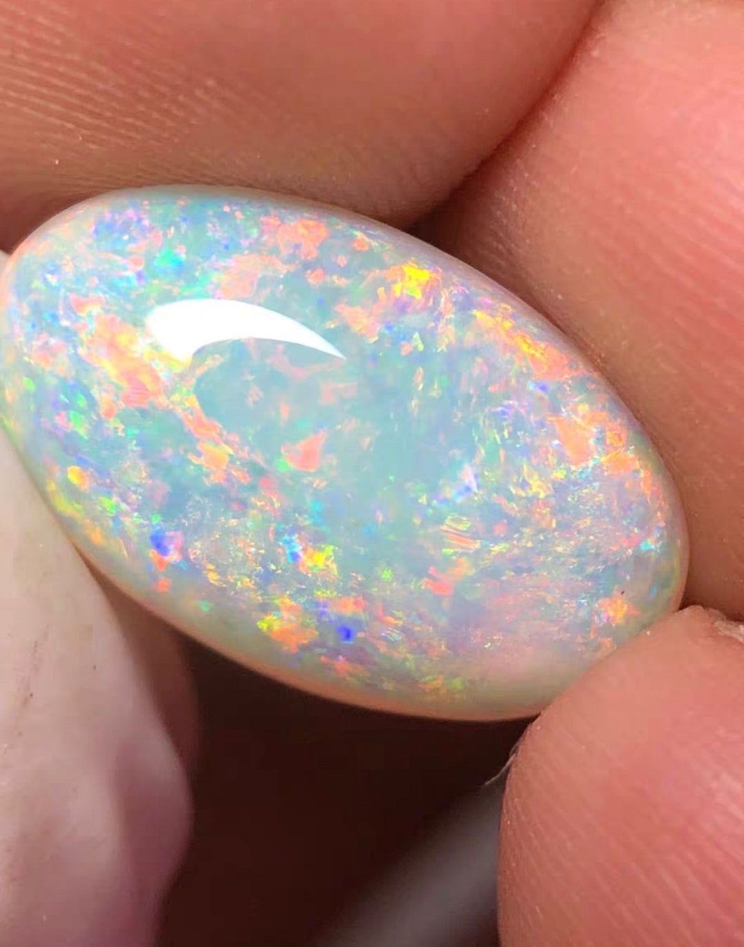 'Pleasure Blossom' 4ct Natural Solid Australian Crystal opal 15.3x9.3x4.8mm