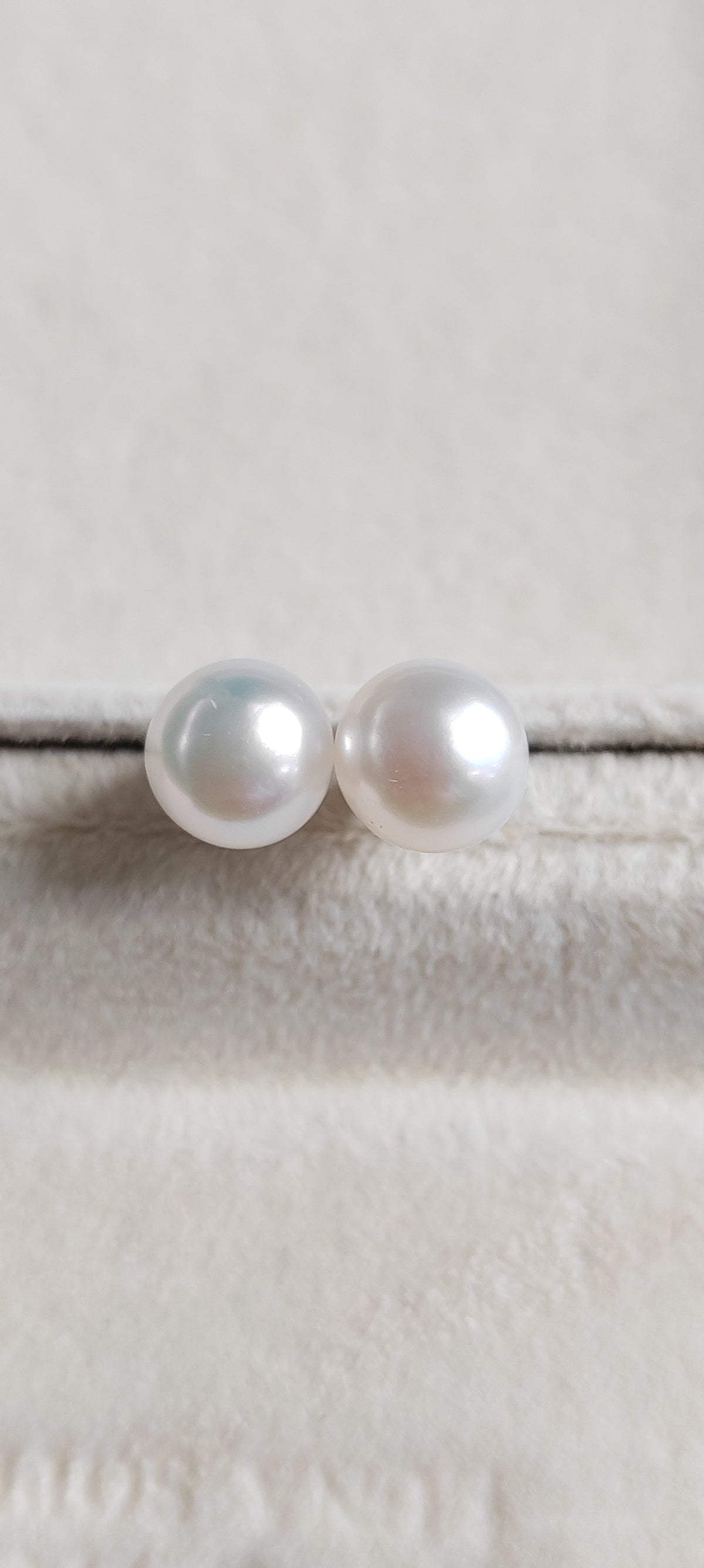 Freshwater pearl silver studs 7-7.5mm