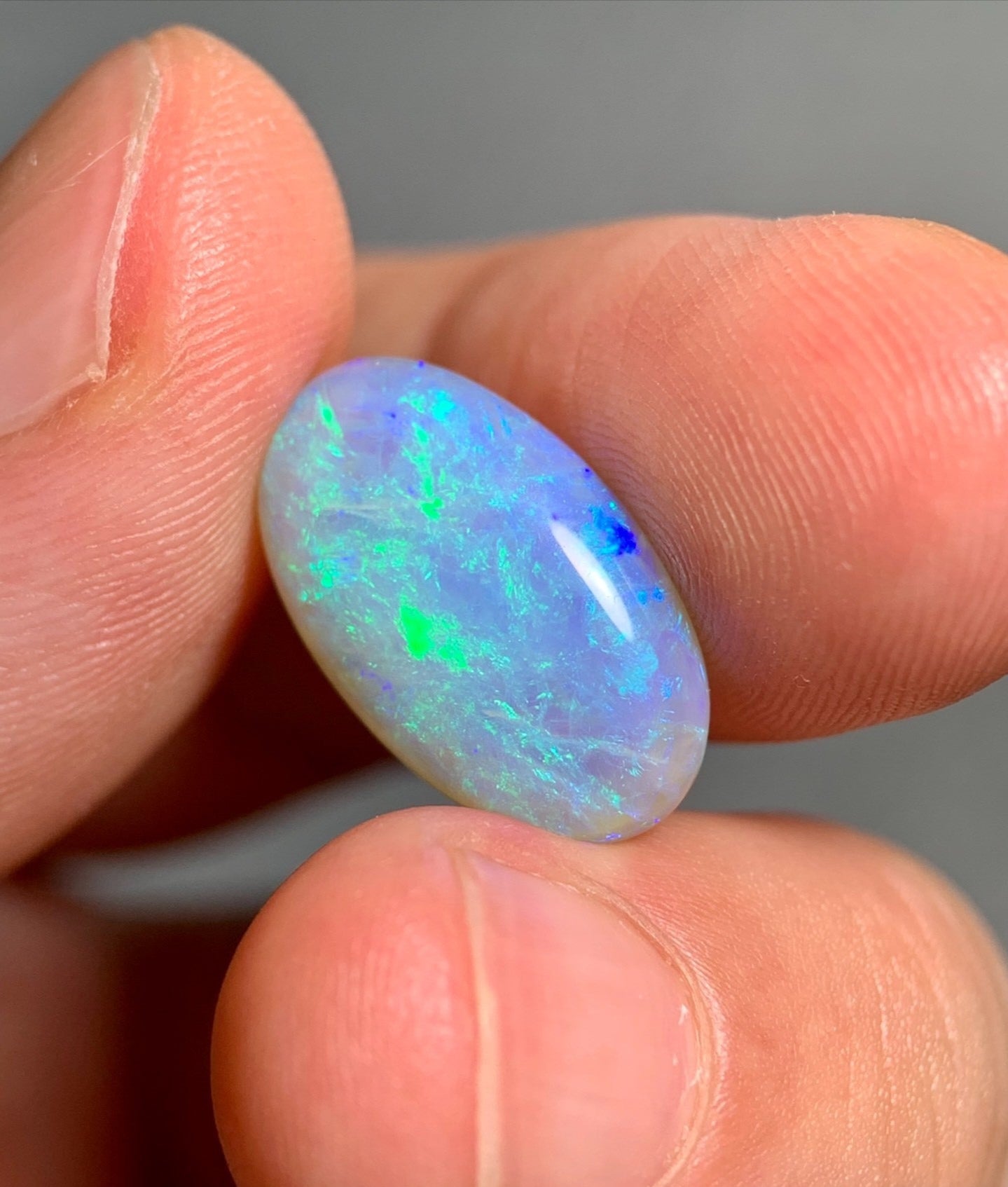 'The deep sea' 5.14ct Natural Solid Australian dark crystal opal 17x10.1x5.2mm
