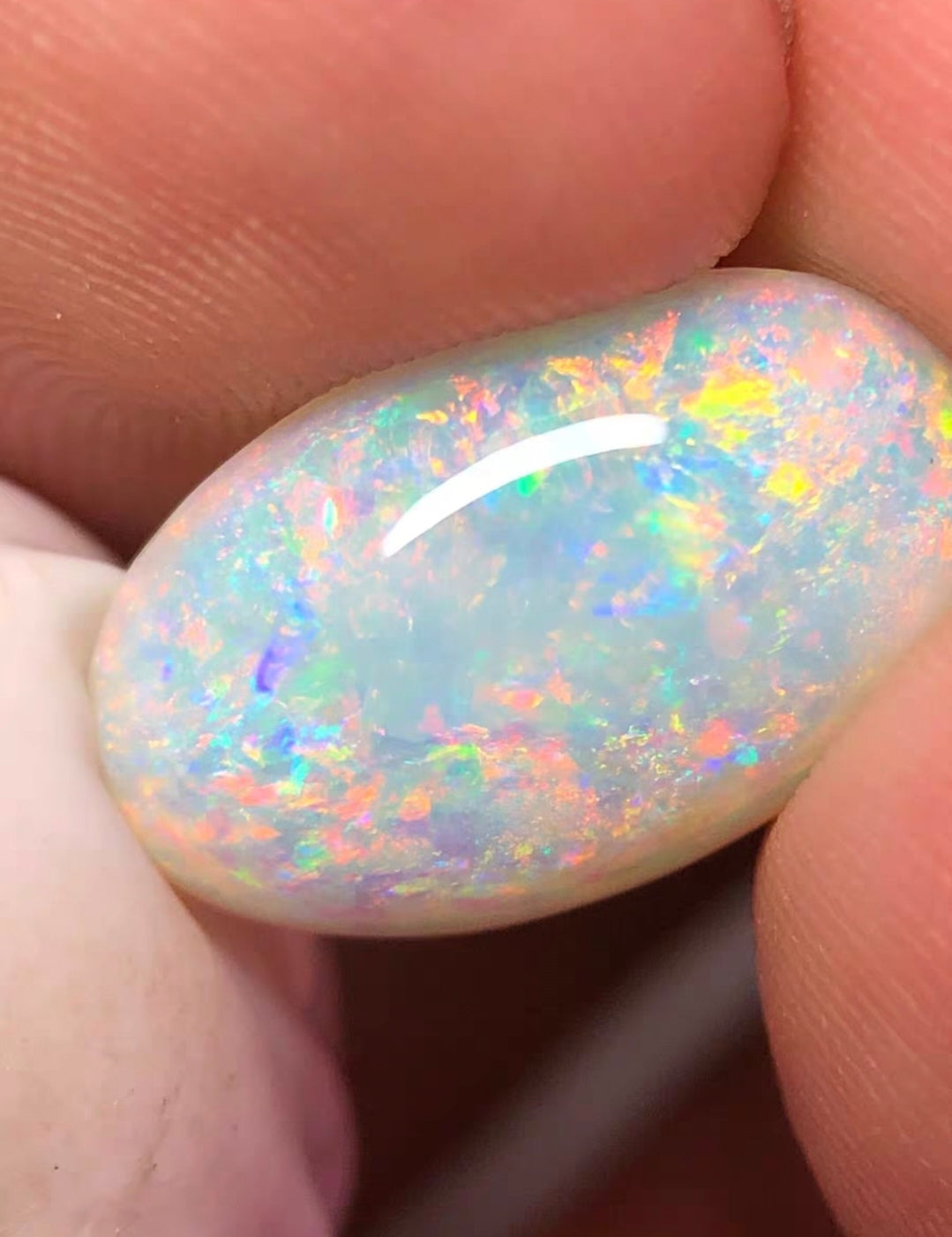 'Pleasure Blossom' 4ct Natural Solid Australian Crystal opal 15.3x9.3x4.8mm