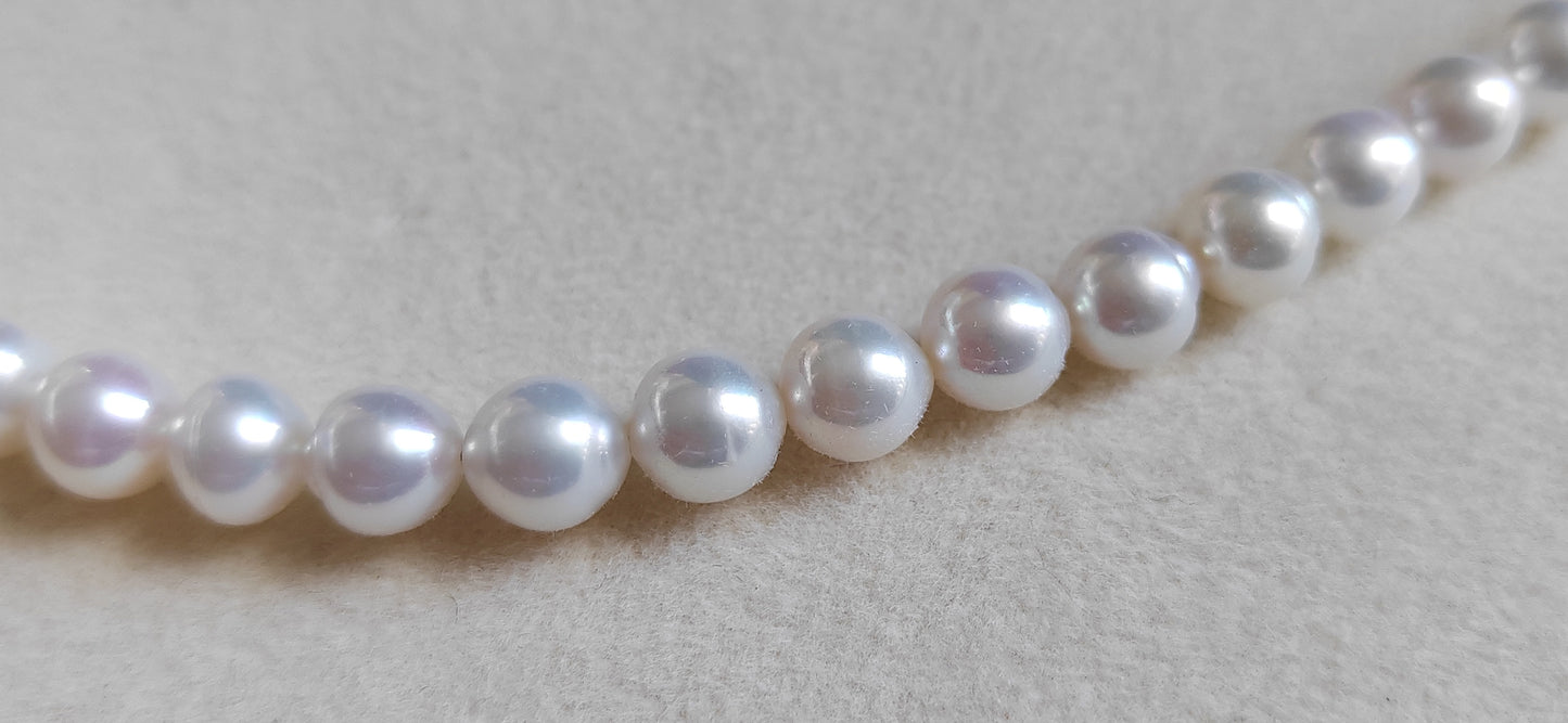 5.5-6.3mm Genuine freshwater pearls classic necklace