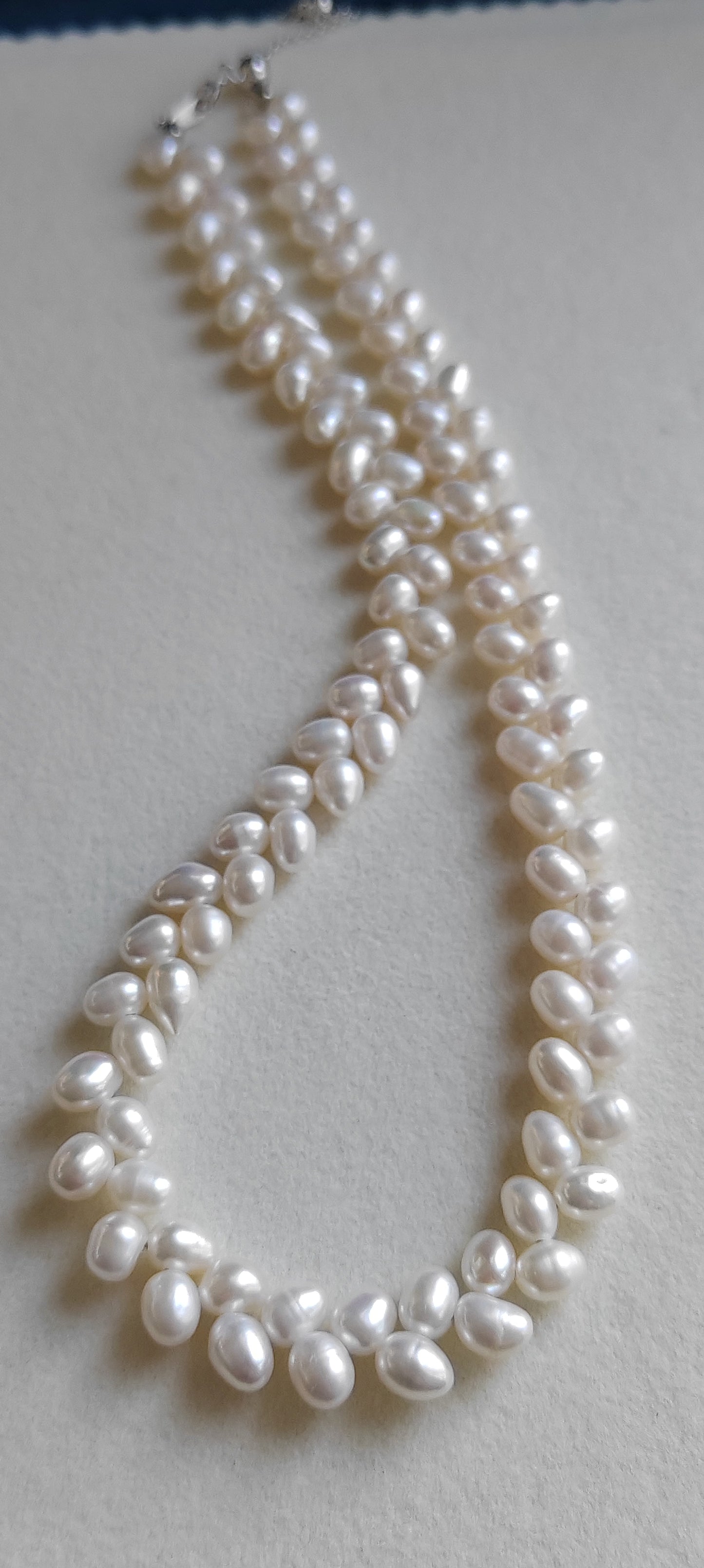 4.6-5.1mm Genuine freshwater pearls 'Épis de blé' necklace