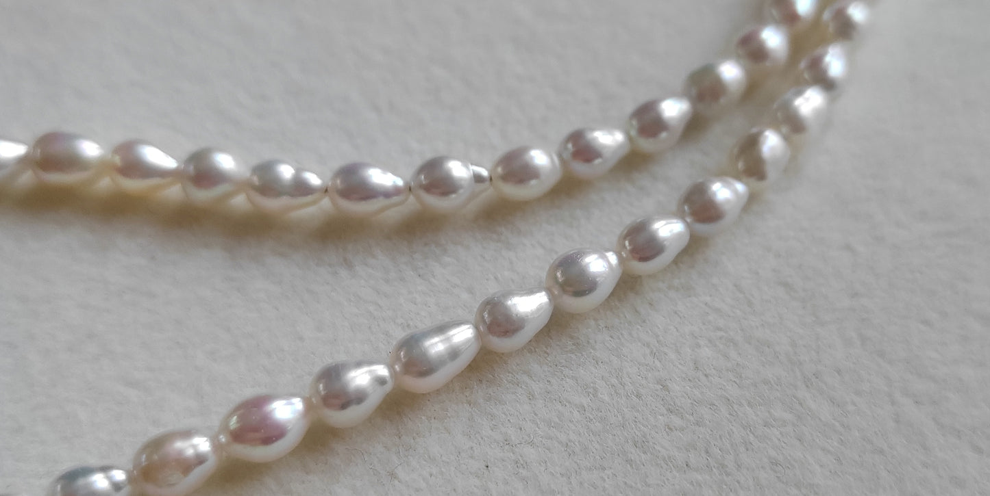4-4.5mm Genuine freshwater keshi pearls classic necklace