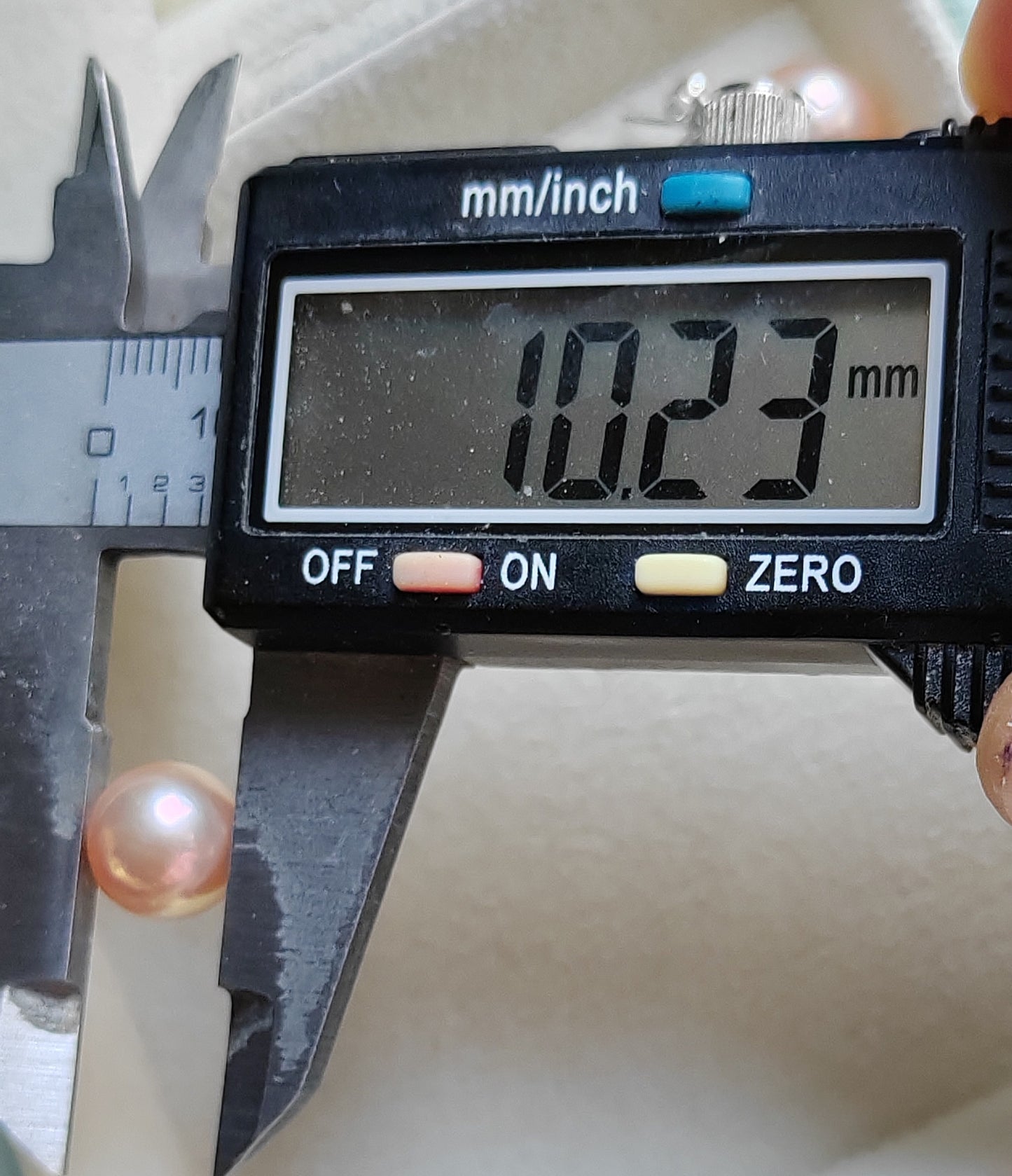 10.2-12mm Genuine freshwater pearls jewelry set Peach