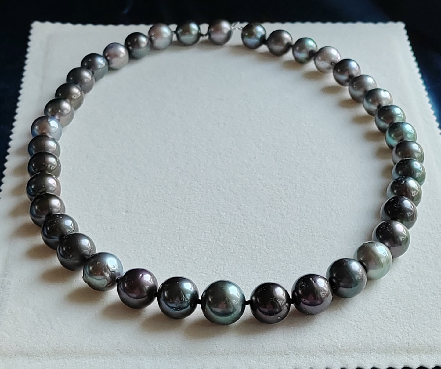 12-14.8mm Genuine tahitian south sea pearls necklace 53cm