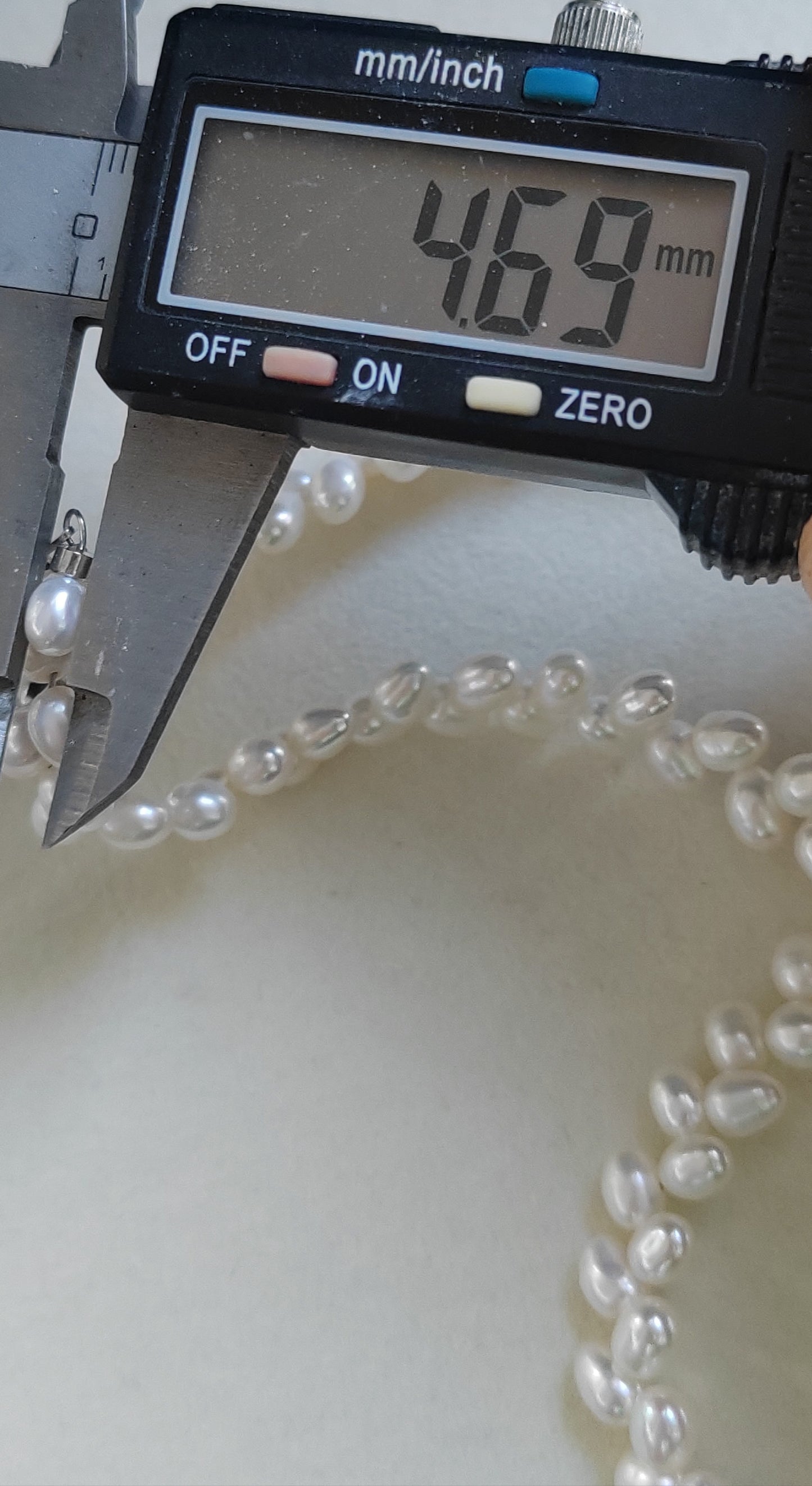 4.6-5.1mm Genuine freshwater pearls 'Épis de blé' necklace