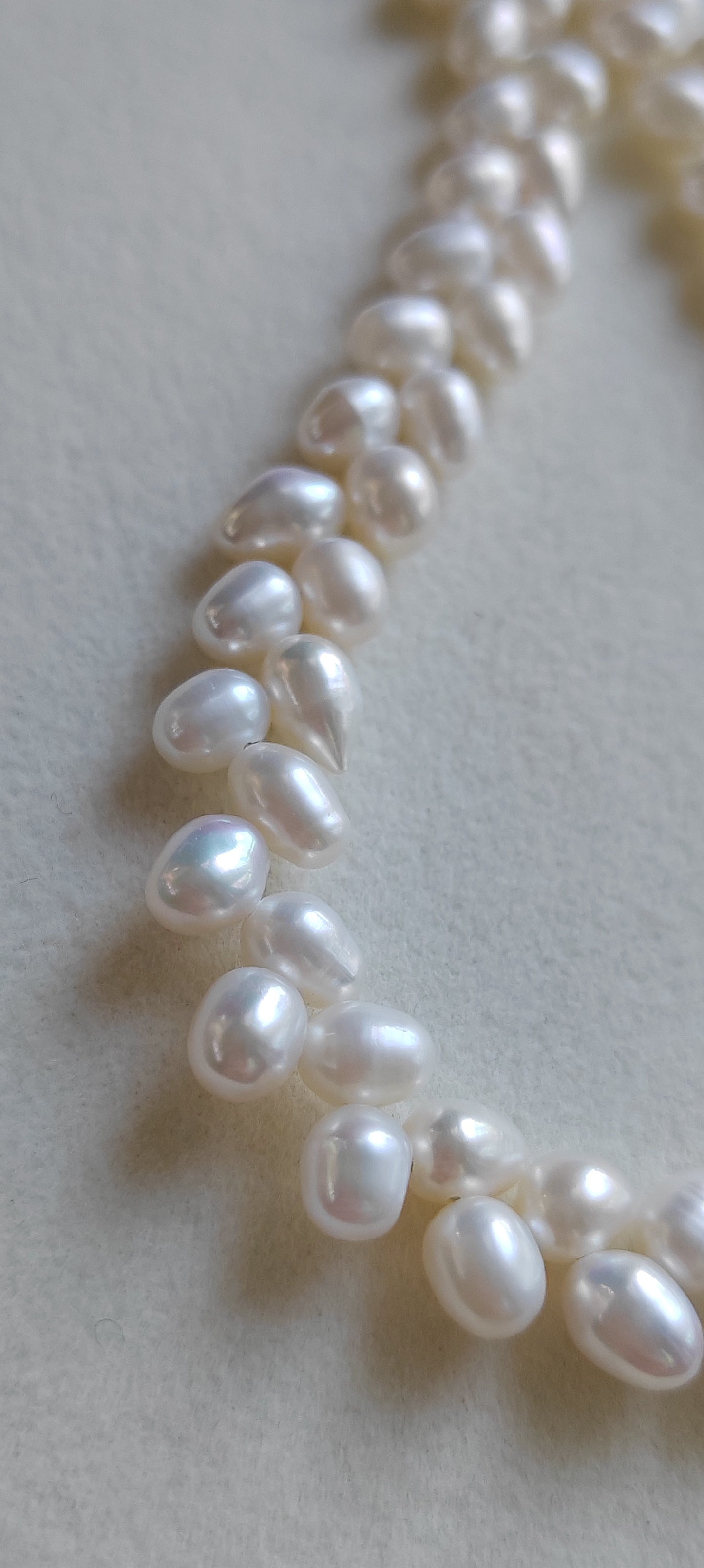 4.6-5.1mm Genuine freshwater pearls 'Épis de blé' necklace