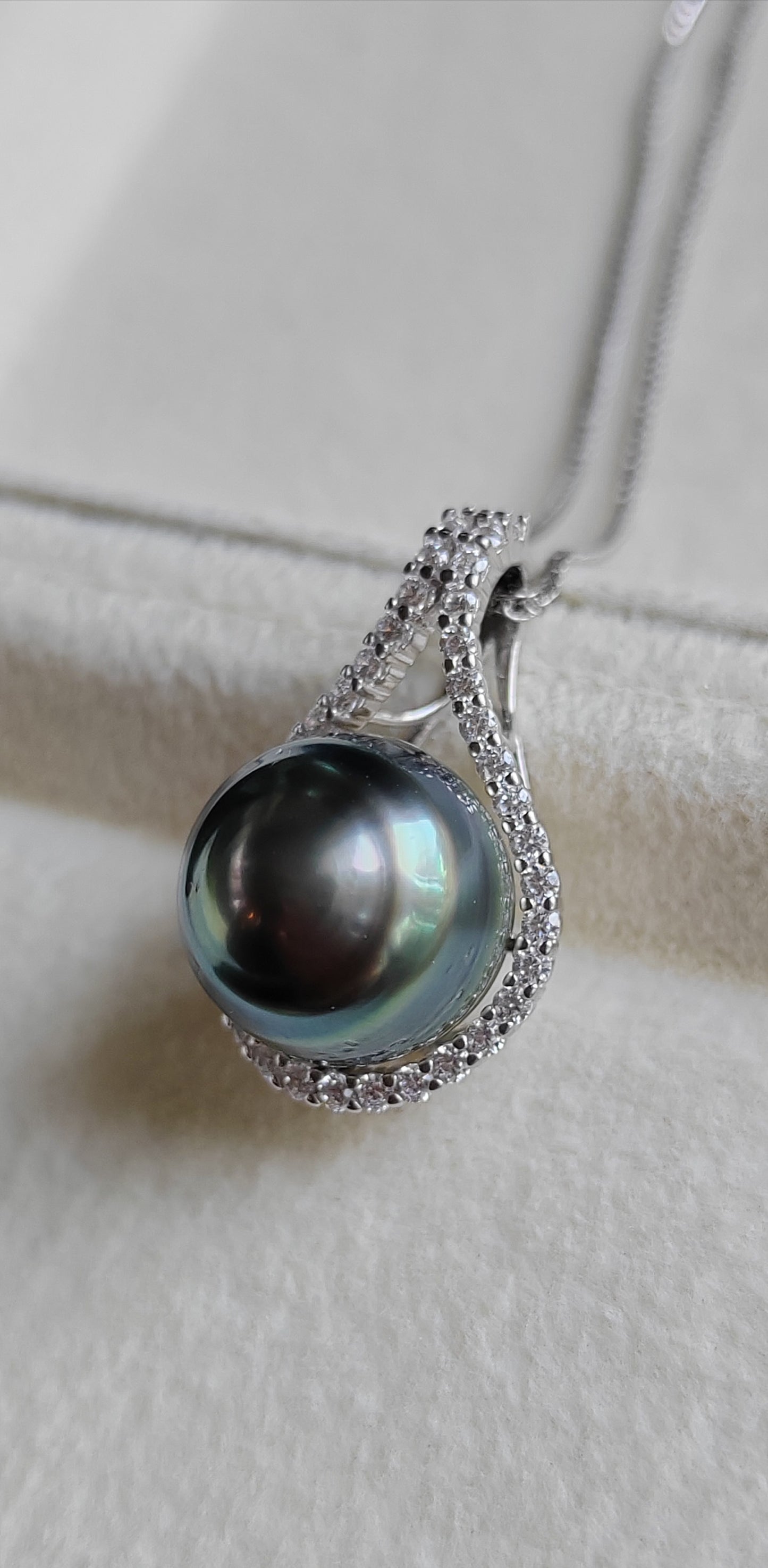 12.7mm Genuine tahitian south sea pearl elegant baroque necklace