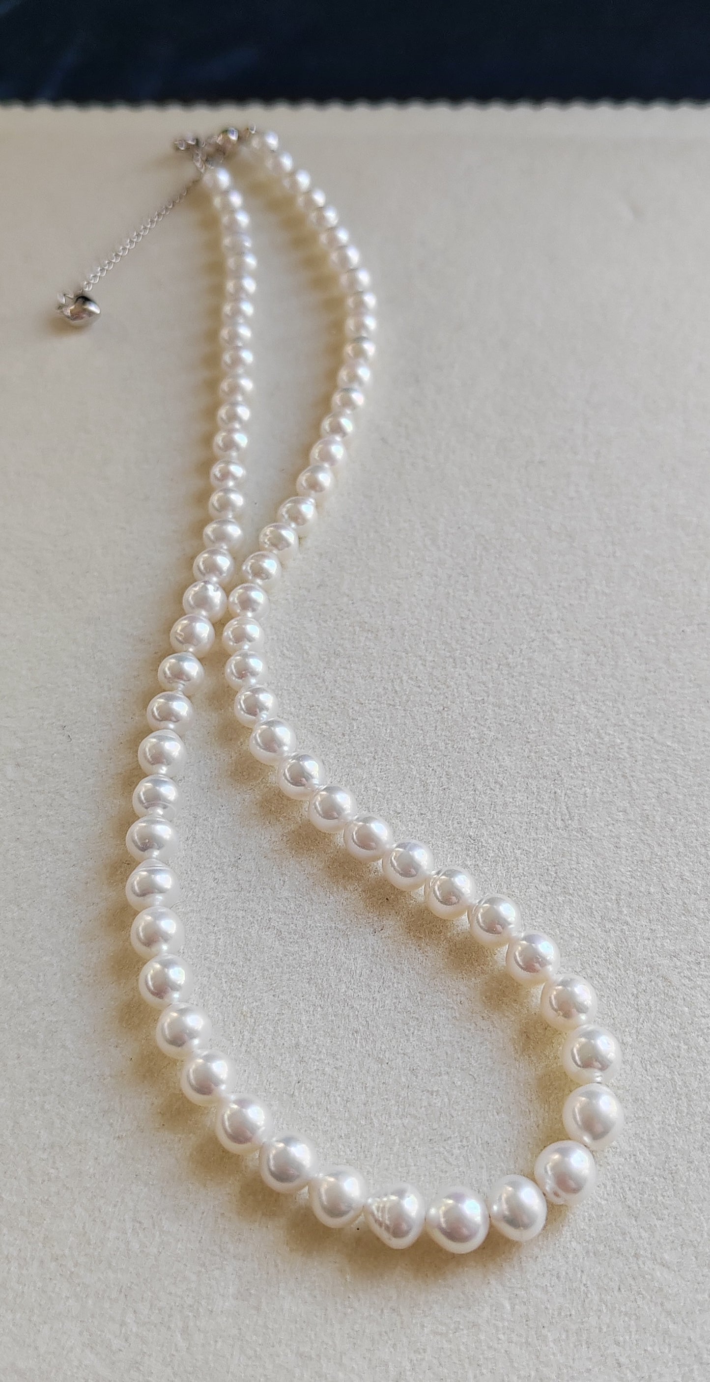 5.5-6.3mm Genuine freshwater pearls classic necklace