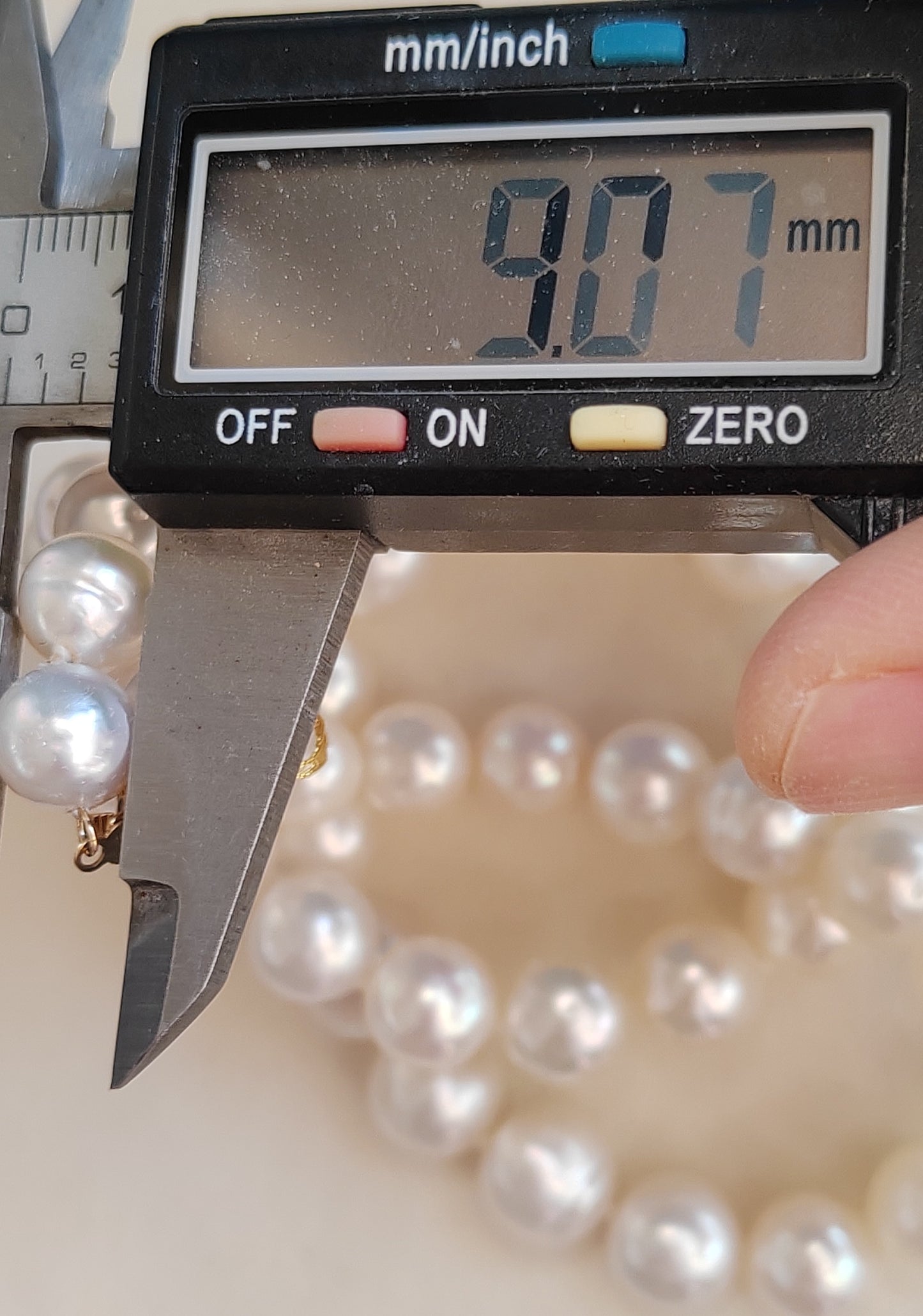 9-12.2mm Genuine south sea white pearls 14ct gold necklace 18 inch