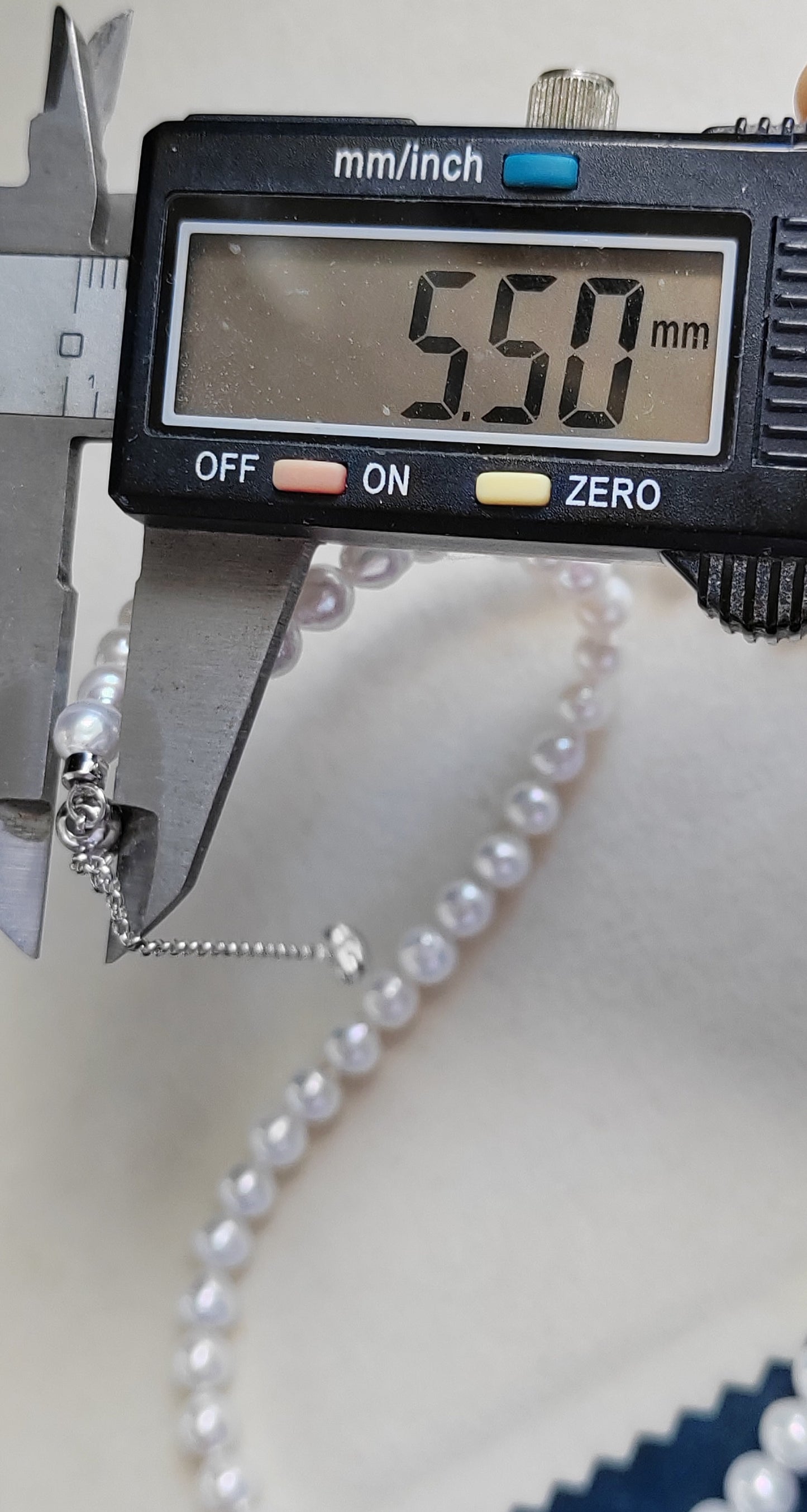 5.5-6.3mm Genuine freshwater pearls classic necklace
