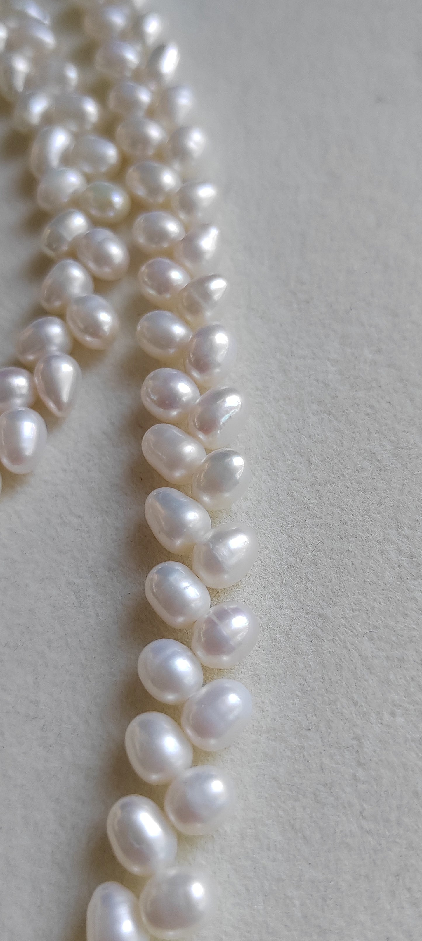 4.6-5.1mm Genuine freshwater pearls 'Épis de blé' necklace
