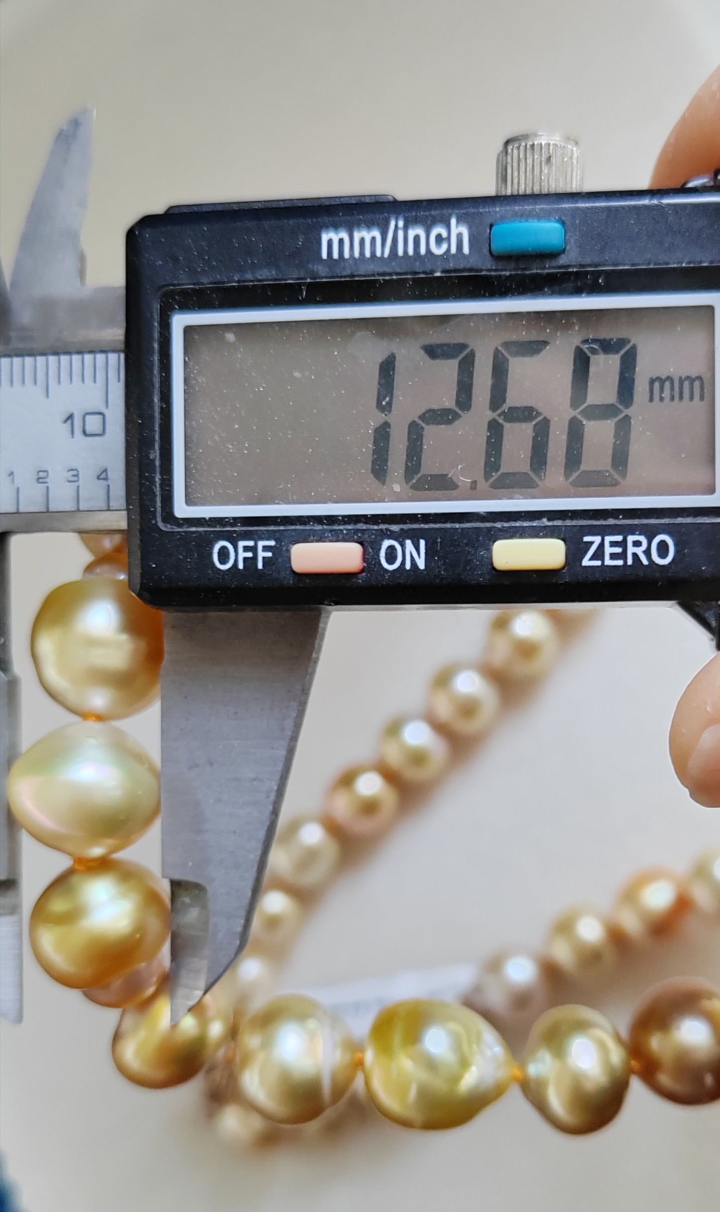 9-12.6mm Genuine golden south sea pearls designer necklace