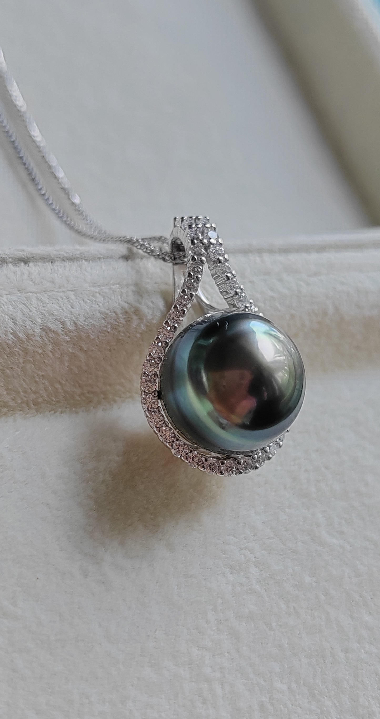 12.7mm Genuine tahitian south sea pearl elegant baroque necklace