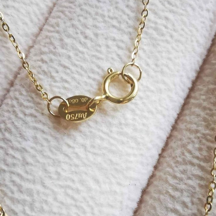 'Super Star' necklace 18k gold diamond genuine south sea white pearl 9.9mm AAAA