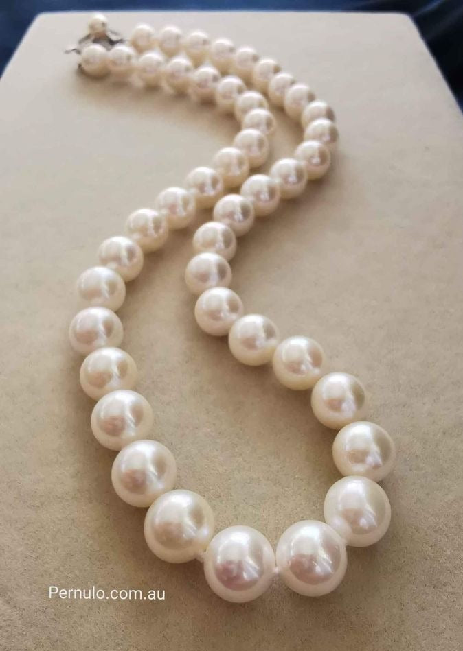 8-8.5mm Genuine Japanese akoya pearls uniform necklace