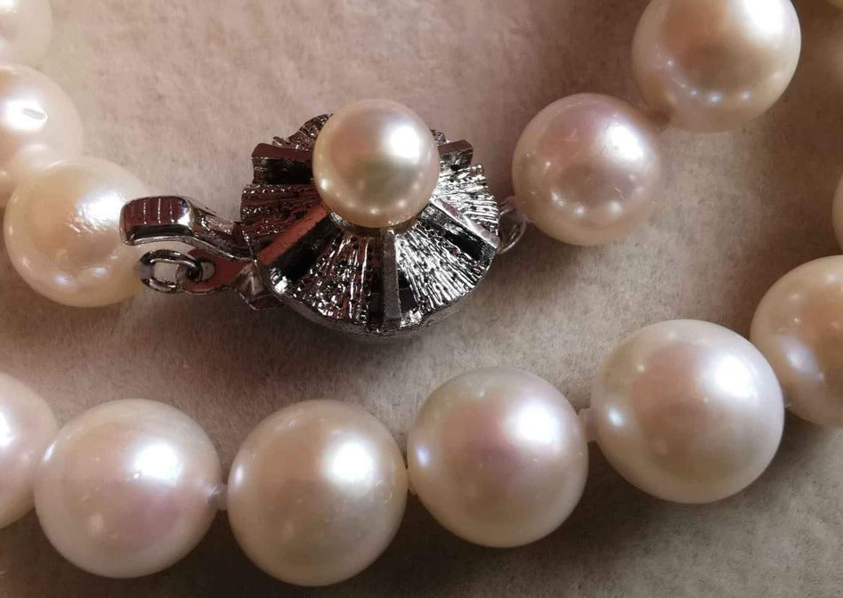 8-8.5mm Genuine Japanese akoya pearls uniform necklace