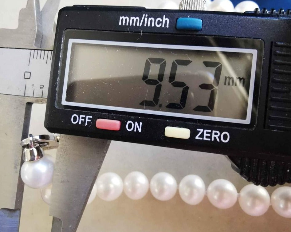 9.5-10.4mm Genuine freshwater pearls classic necklace