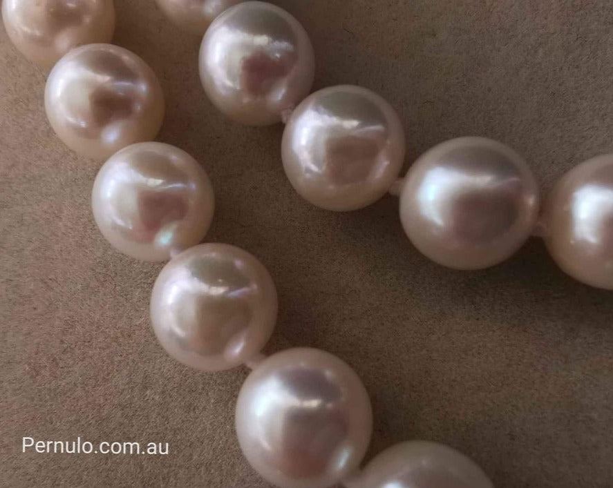 8-8.5mm Genuine Japanese akoya pearls uniform necklace