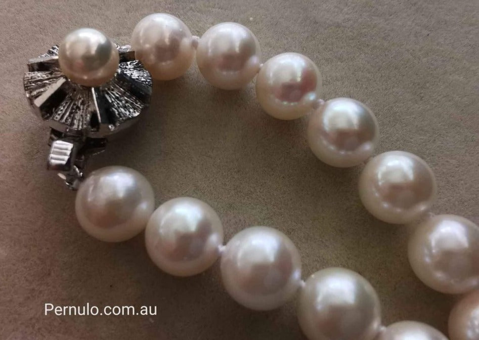 8-8.5mm Genuine Japanese akoya pearls uniform necklace