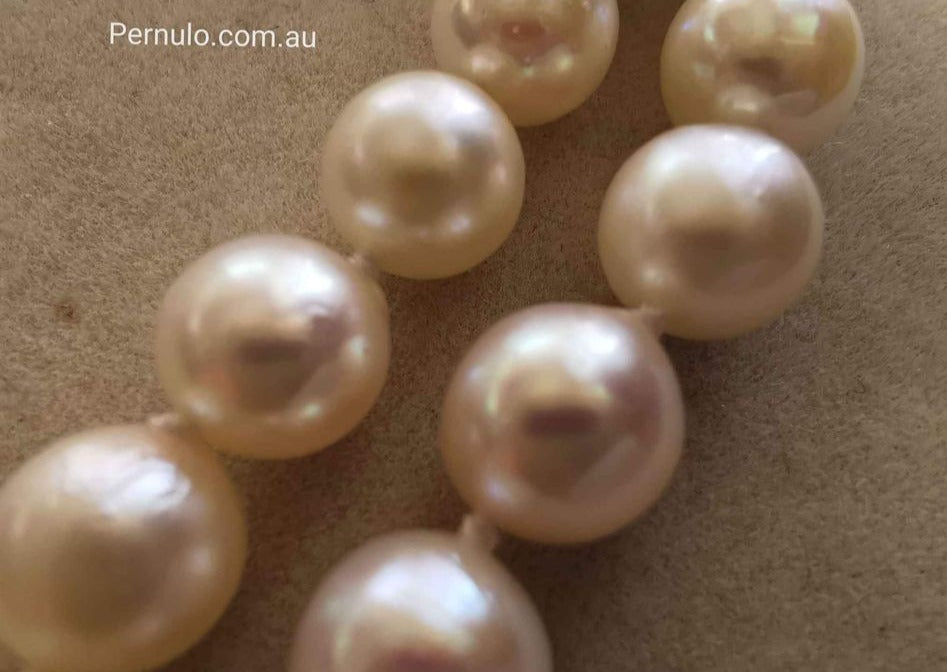 6.4-7.9mm Genuine Japanese akoya baroque pearls necklace