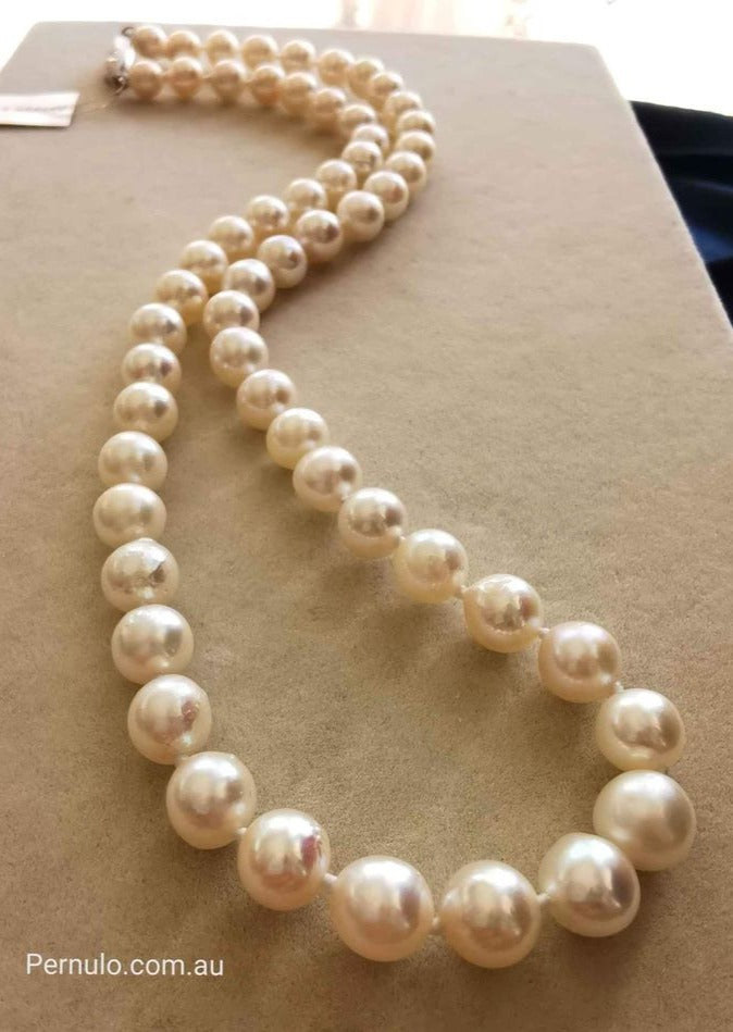 6.4-7.9mm Genuine Japanese akoya baroque pearls necklace