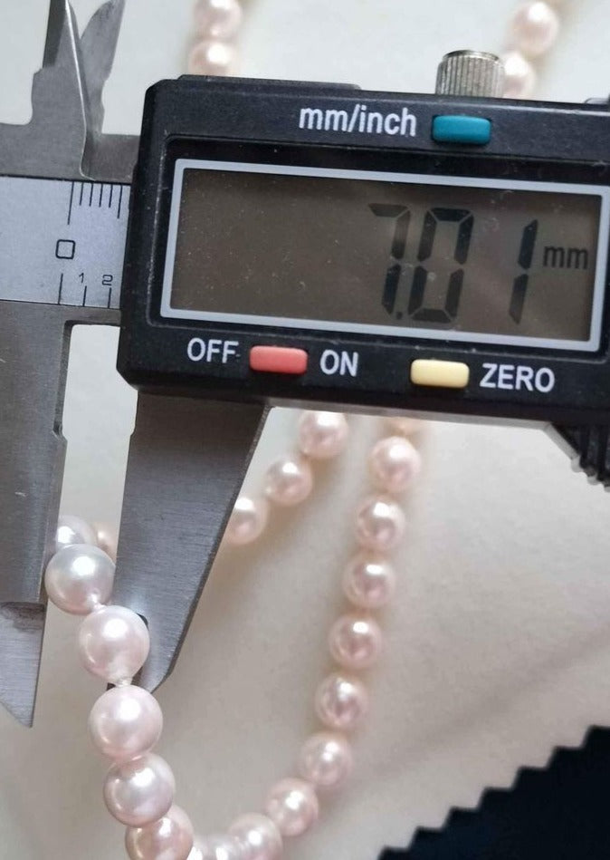 6.4-7mm Genuine Japanese akoya pearls classic necklace