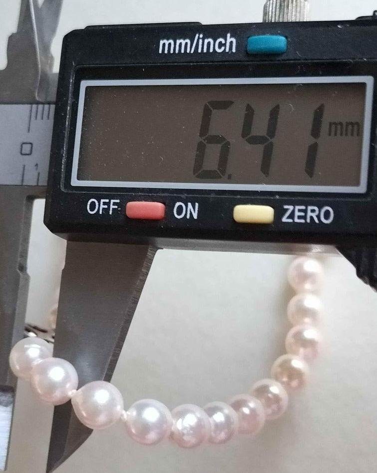 6.4-7mm Genuine Japanese akoya pearls classic necklace