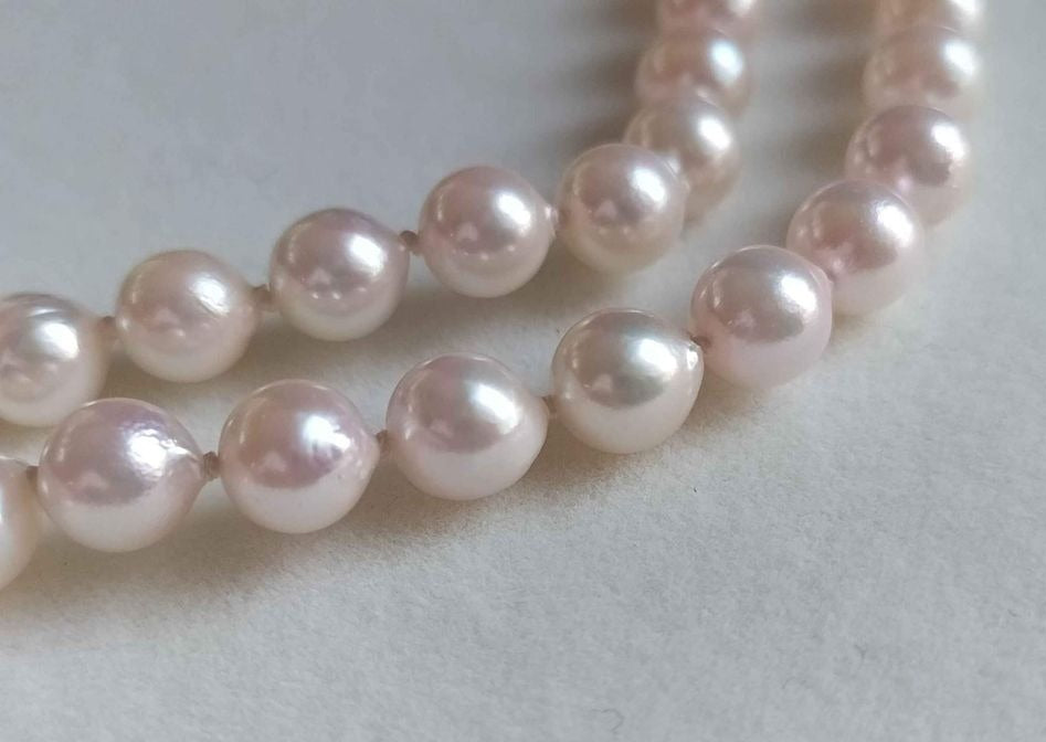 6.4-7mm Genuine Japanese akoya pearls classic necklace