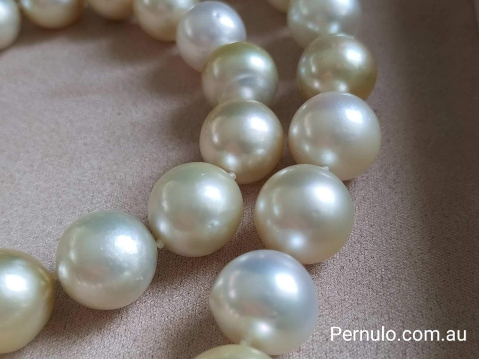 12-17mm Genuine South Sea Pearls c 'Super Matinee' necklace 51cm