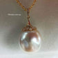 'A golden fruit' 18ct gold pendant genuine south sea pearl 13.9x16mm