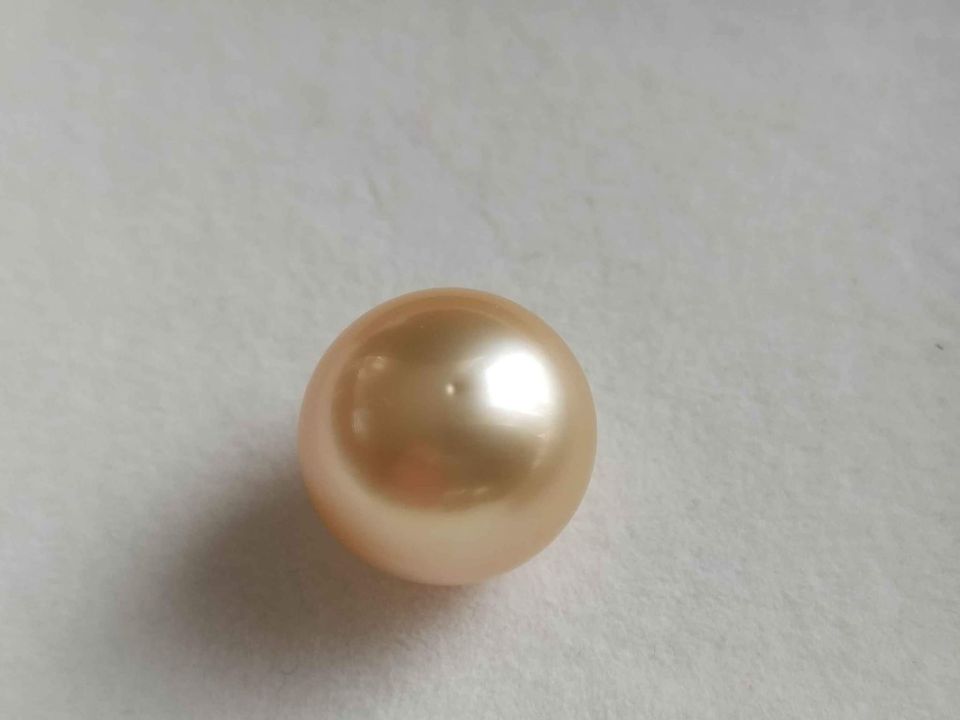 14.5mm Genuine golden south sea loose pearl AAAA certified